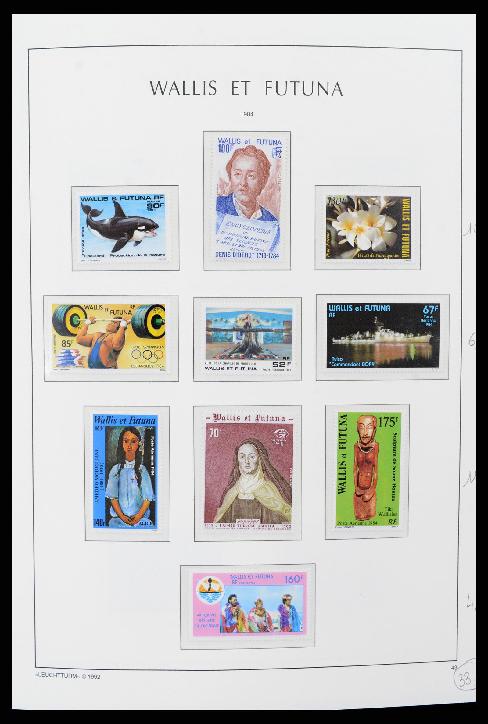 37316 010 - Stamp collection 37316 Wallis et Futuna 1980-2018!