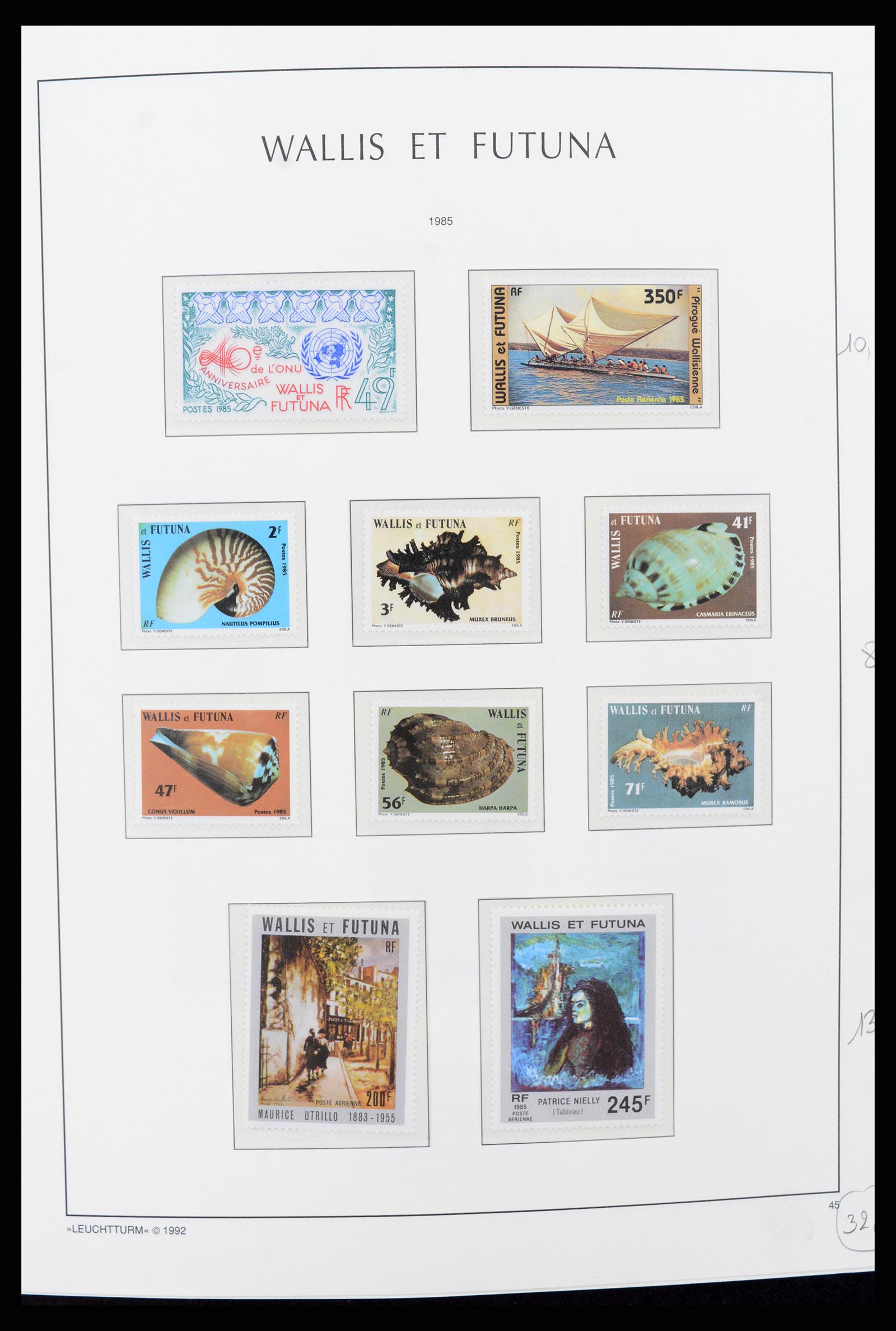 37316 012 - Stamp collection 37316 Wallis et Futuna 1980-2018!