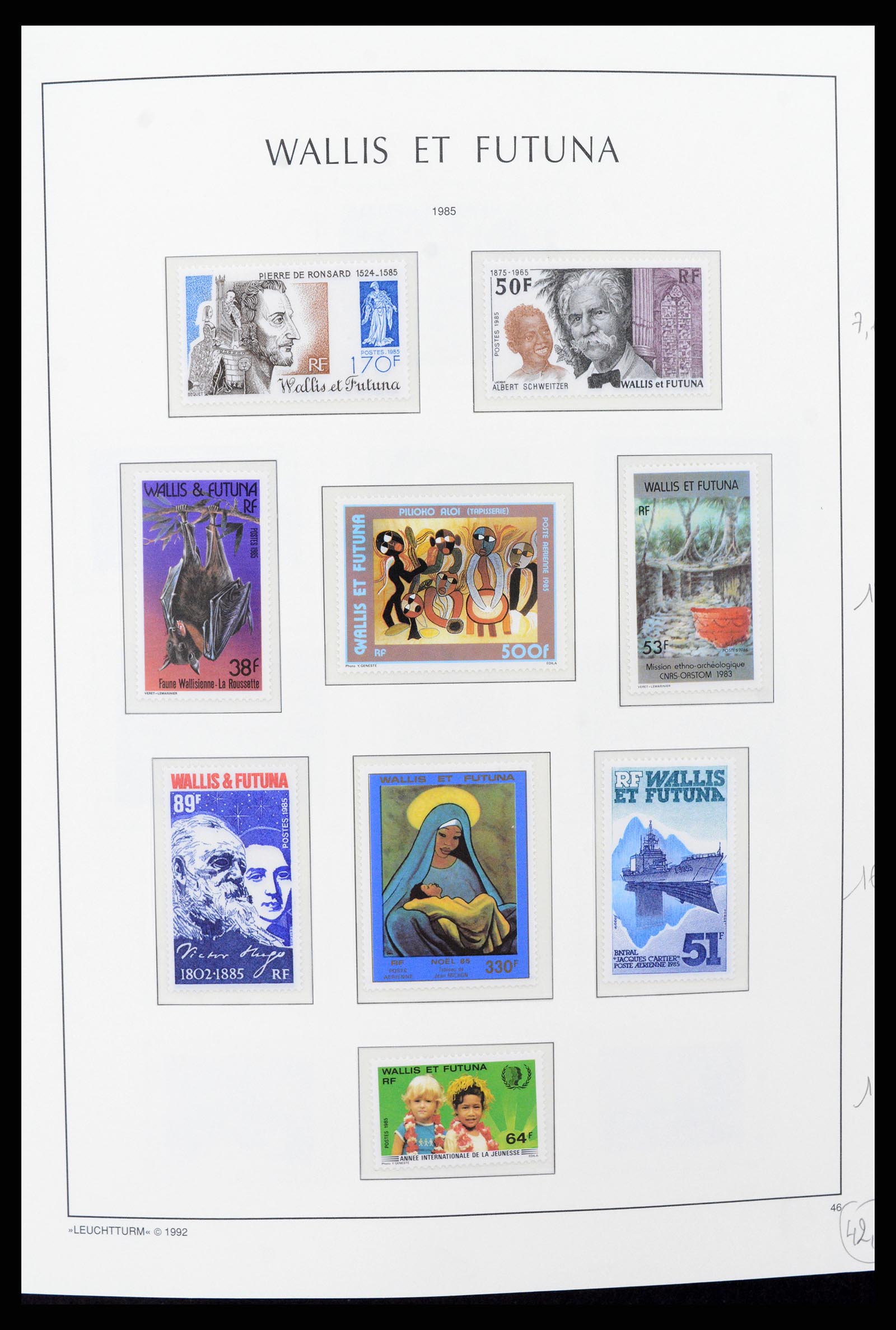 37316 013 - Stamp collection 37316 Wallis et Futuna 1980-2018!