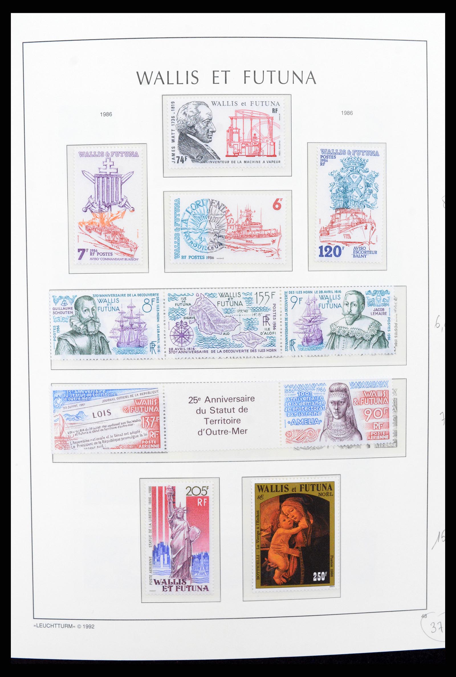 37316 015 - Stamp collection 37316 Wallis et Futuna 1980-2018!