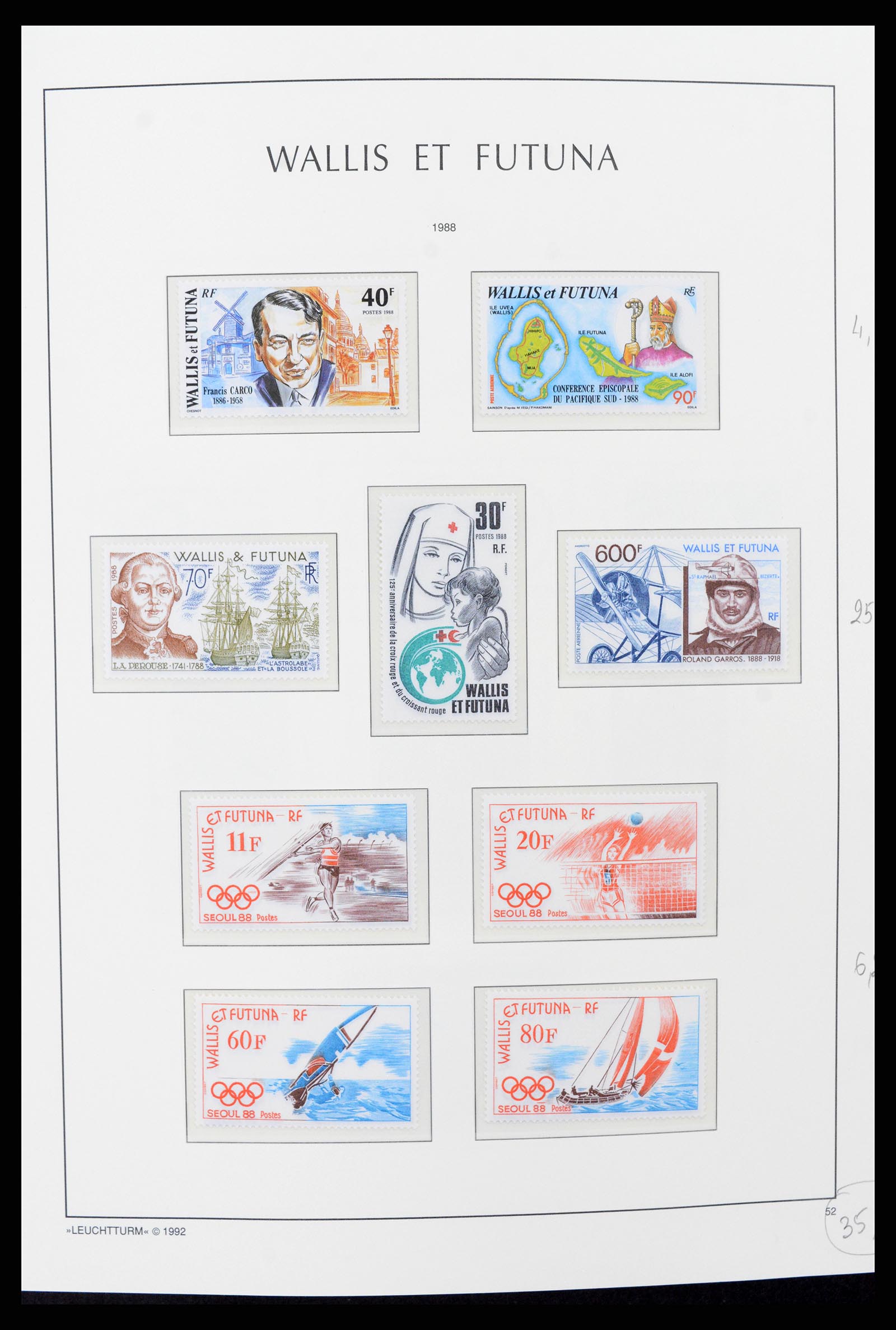 37316 019 - Stamp collection 37316 Wallis et Futuna 1980-2018!