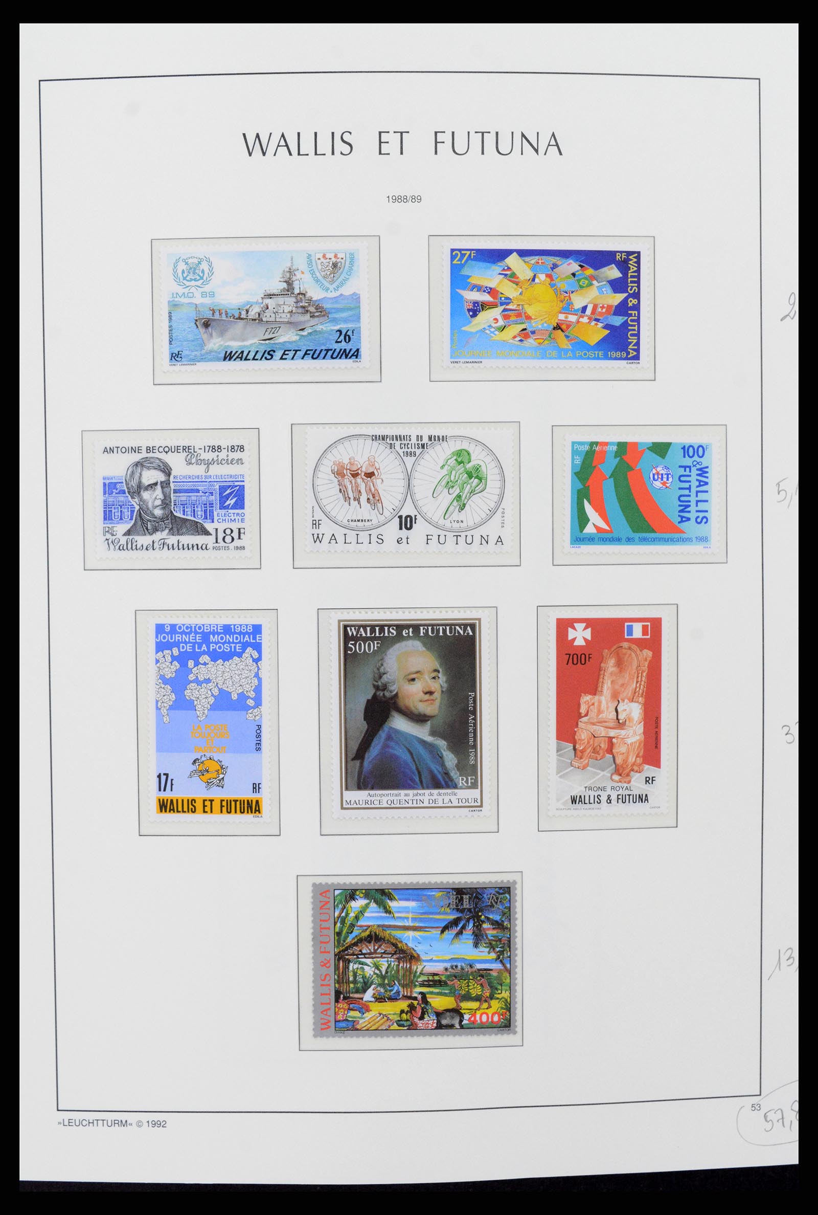 37316 020 - Stamp collection 37316 Wallis et Futuna 1980-2018!