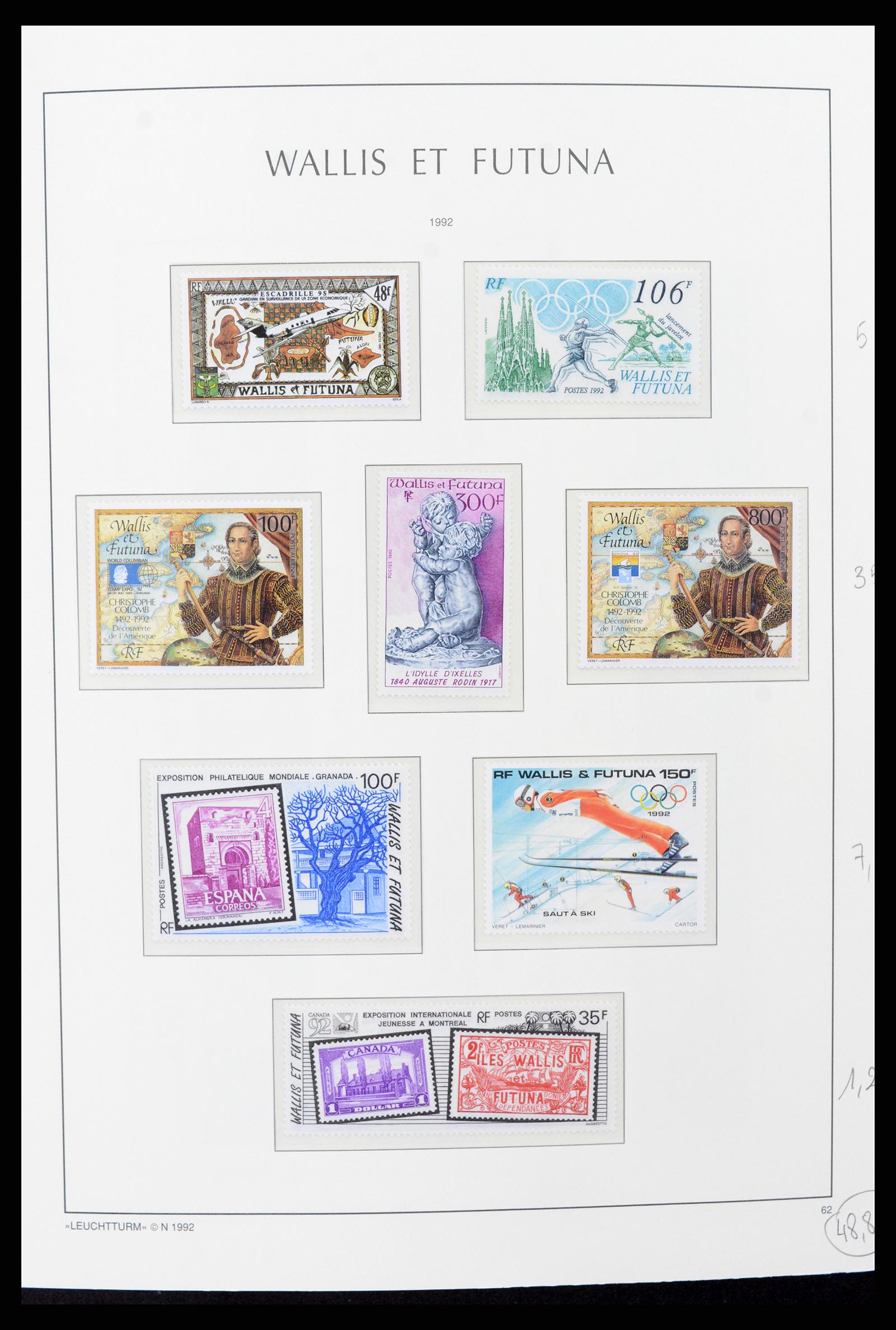 37316 029 - Stamp collection 37316 Wallis et Futuna 1980-2018!