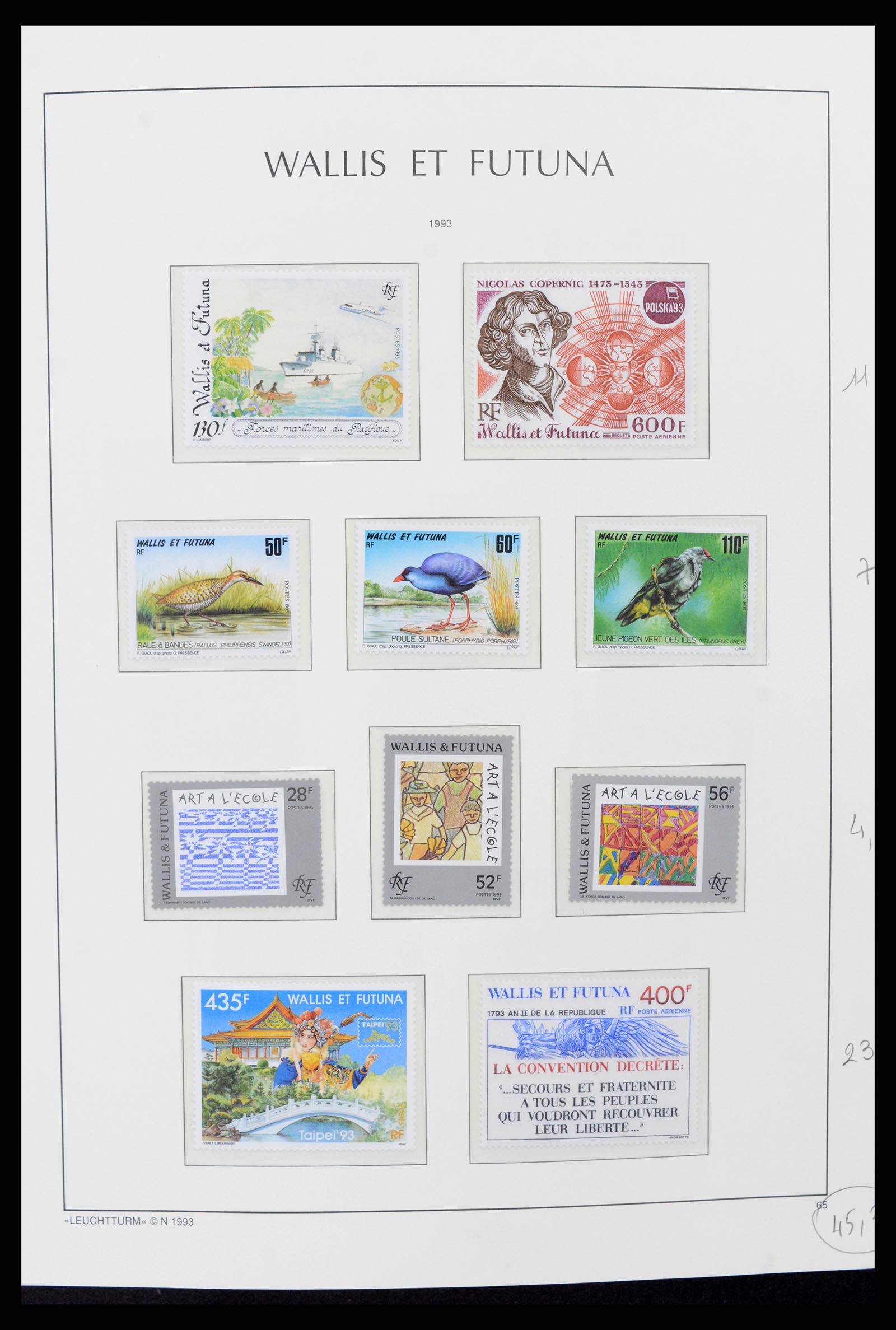 37316 032 - Stamp collection 37316 Wallis et Futuna 1980-2018!