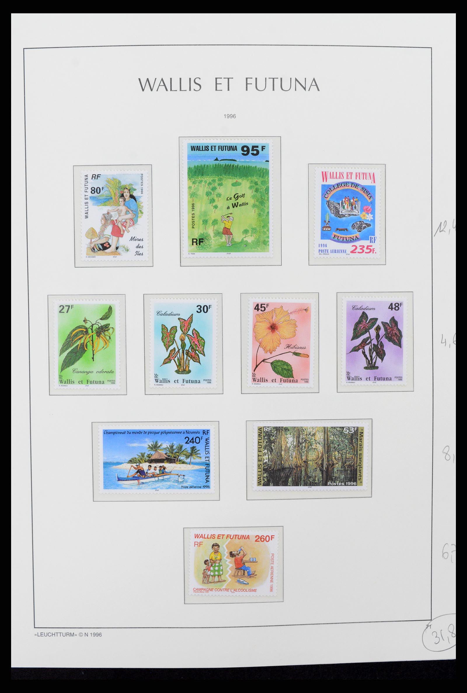 37316 038 - Stamp collection 37316 Wallis et Futuna 1980-2018!