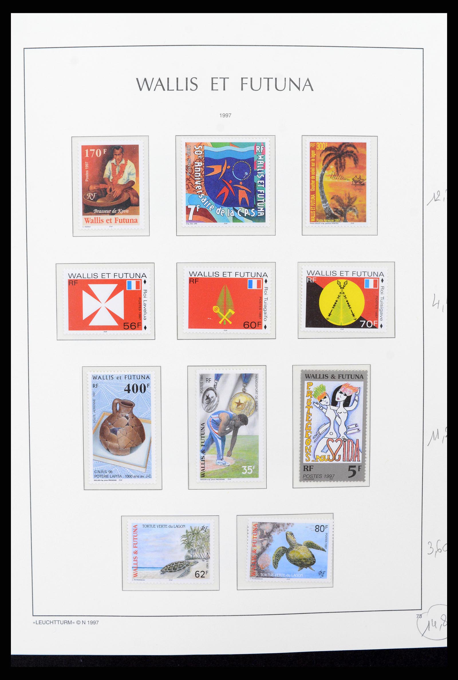 37316 040 - Stamp collection 37316 Wallis et Futuna 1980-2018!