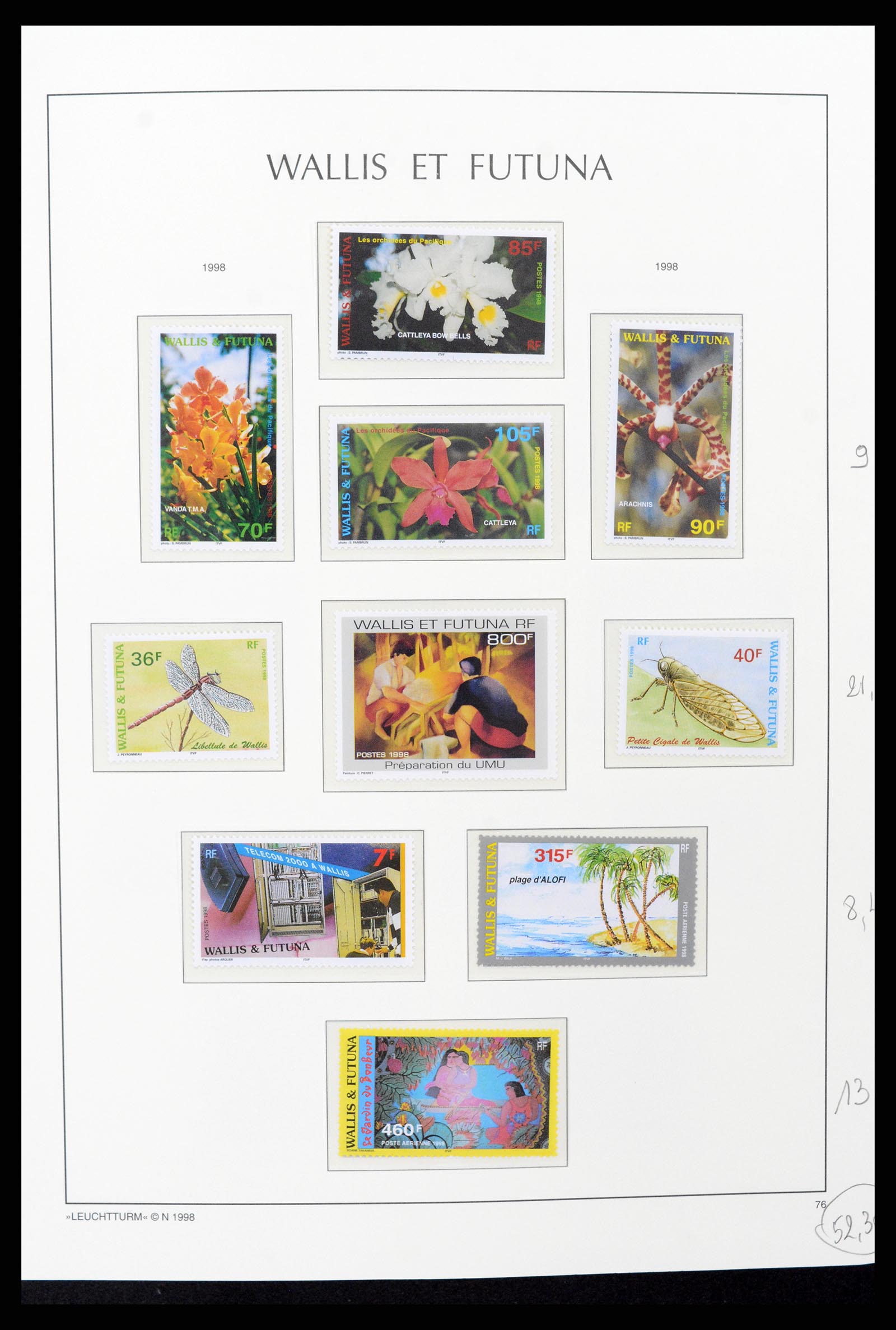 37316 043 - Stamp collection 37316 Wallis et Futuna 1980-2018!