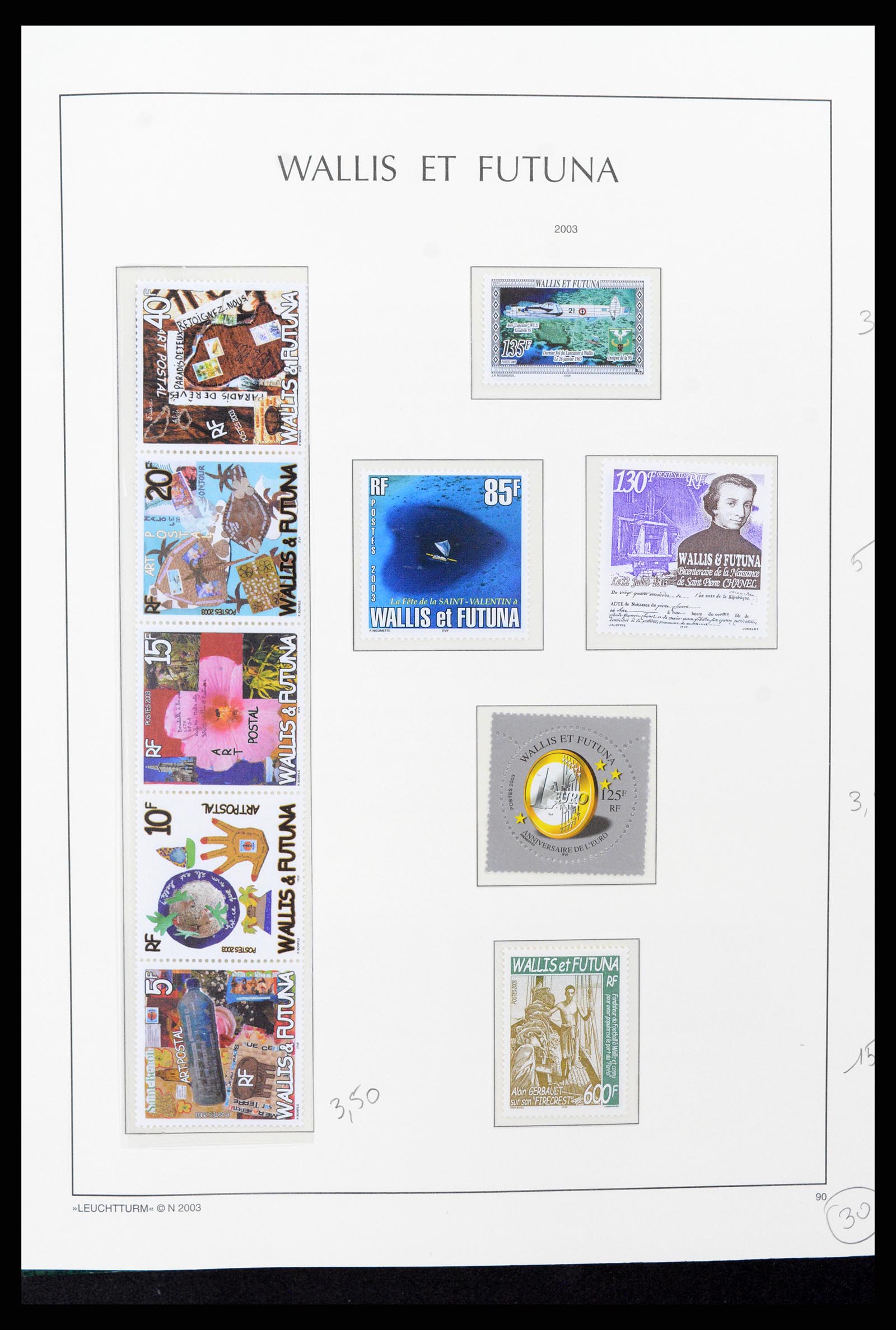 37316 057 - Stamp collection 37316 Wallis et Futuna 1980-2018!
