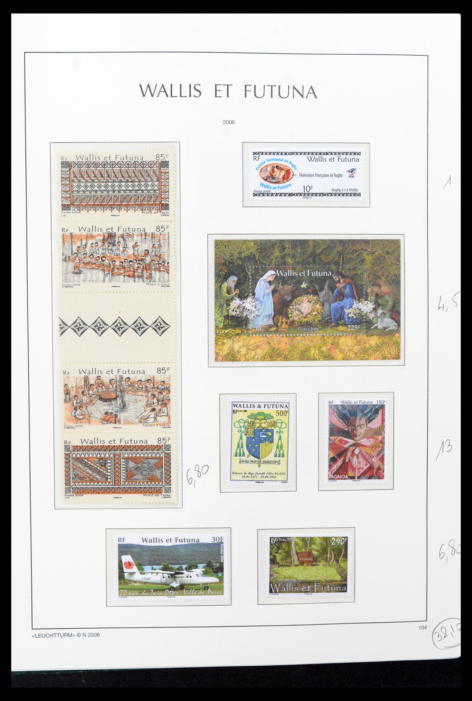 37316 071 - Stamp collection 37316 Wallis et Futuna 1980-2018!