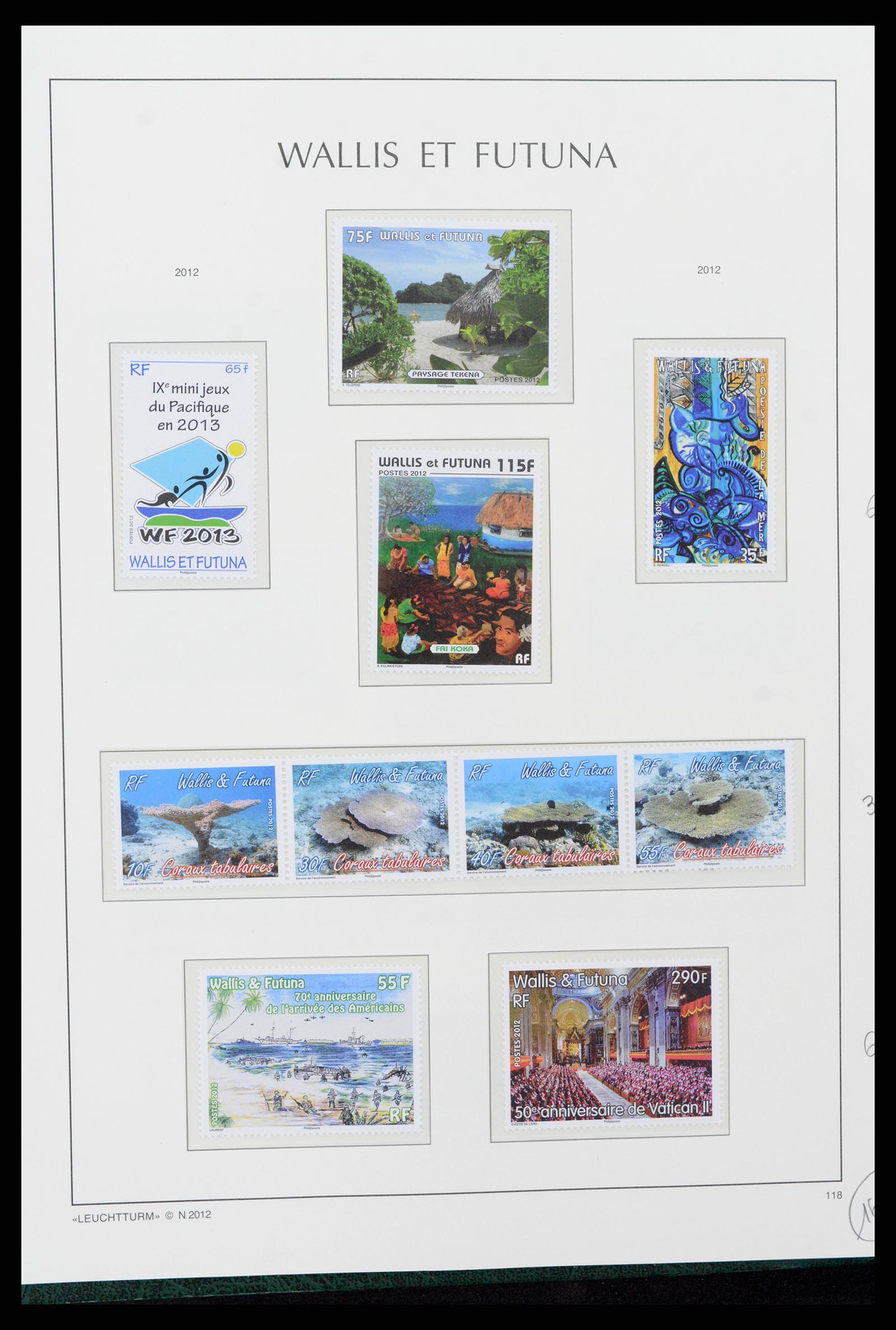 37316 085 - Stamp collection 37316 Wallis et Futuna 1980-2018!