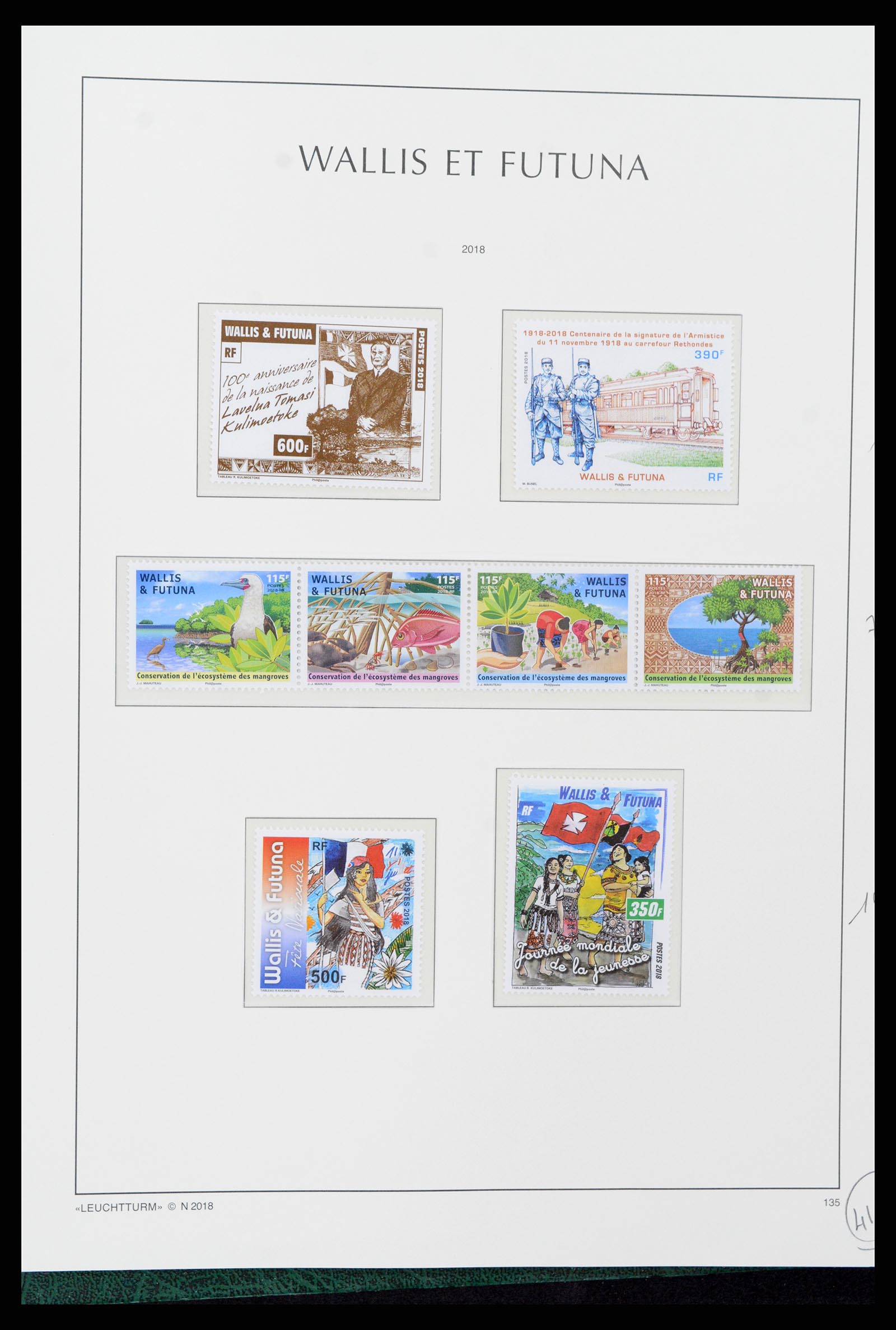37316 102 - Stamp collection 37316 Wallis et Futuna 1980-2018!