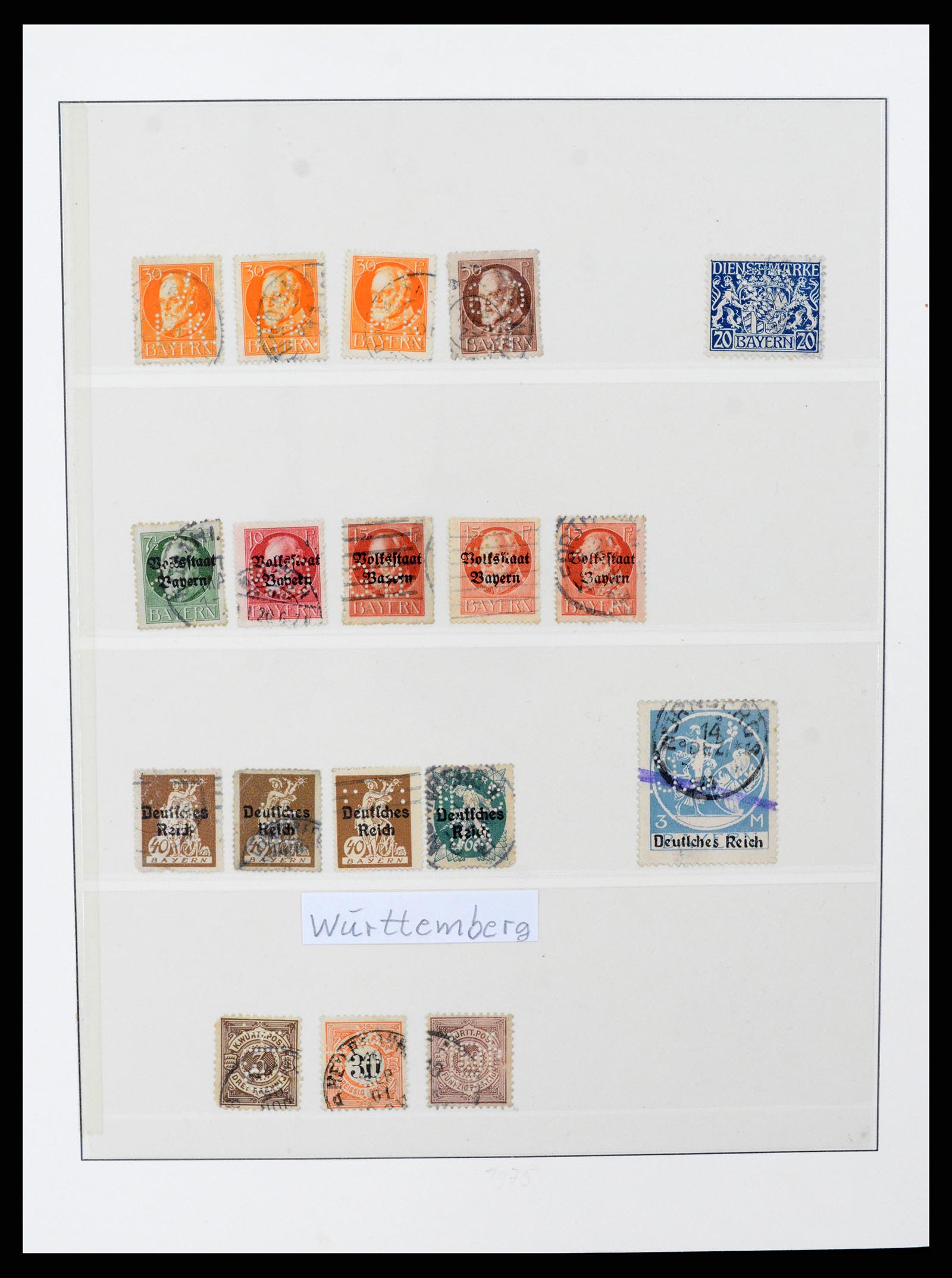 37317 002 - Stamp collection 37317 World perfins 1880-1960.