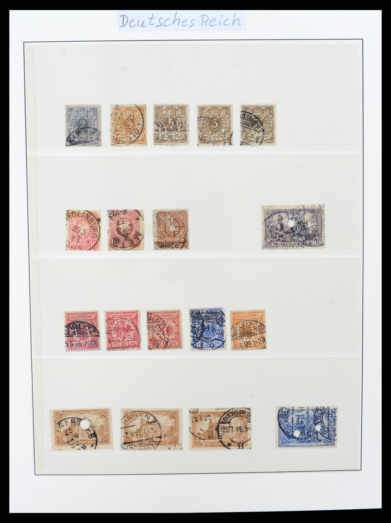 37317 003 - Stamp collection 37317 World perfins 1880-1960.