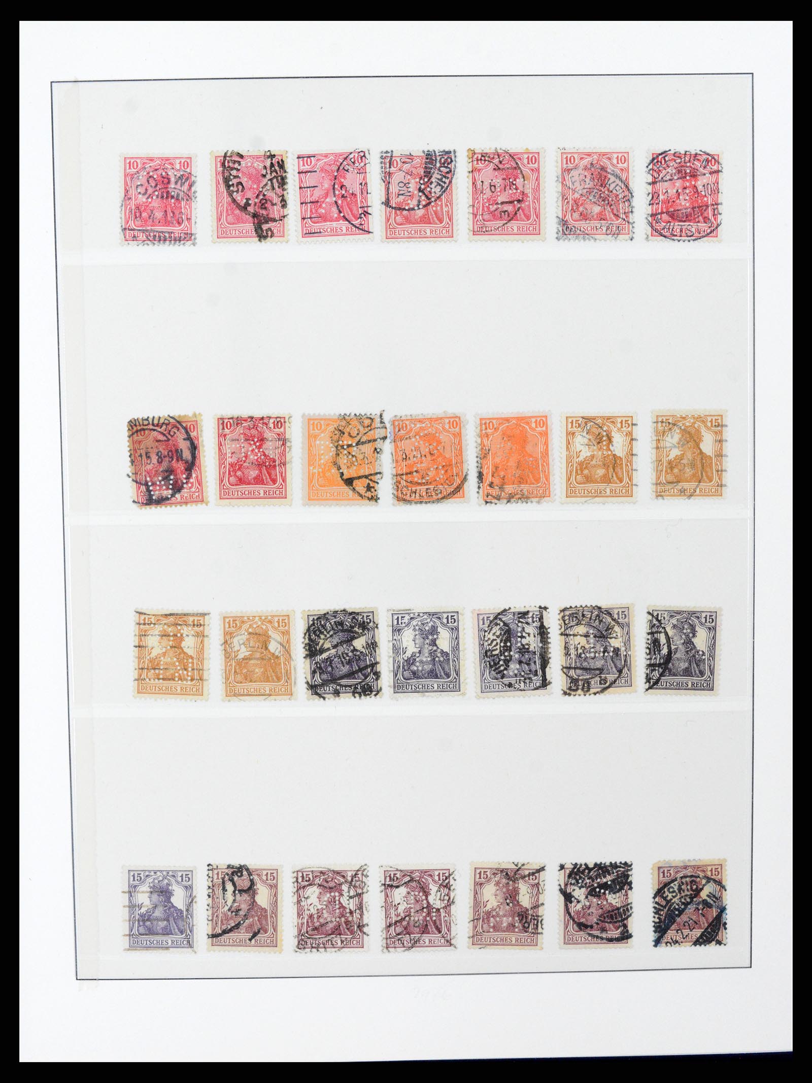 37317 005 - Stamp collection 37317 World perfins 1880-1960.