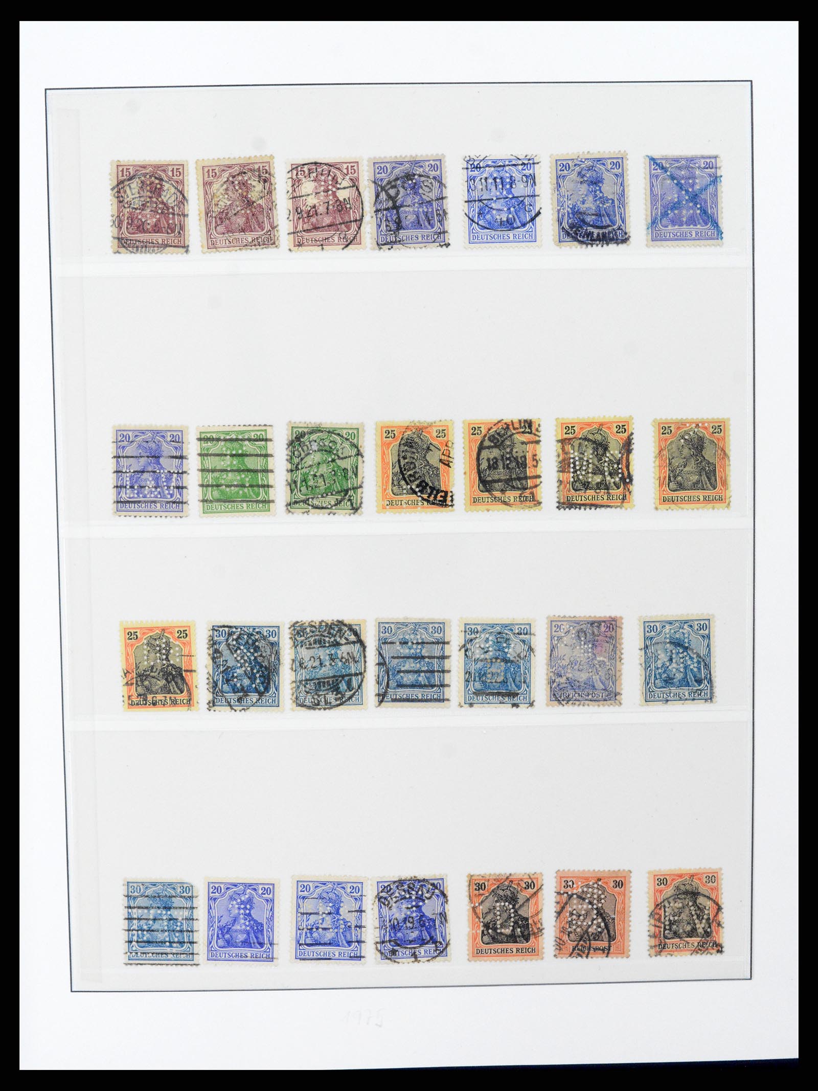 37317 006 - Stamp collection 37317 World perfins 1880-1960.