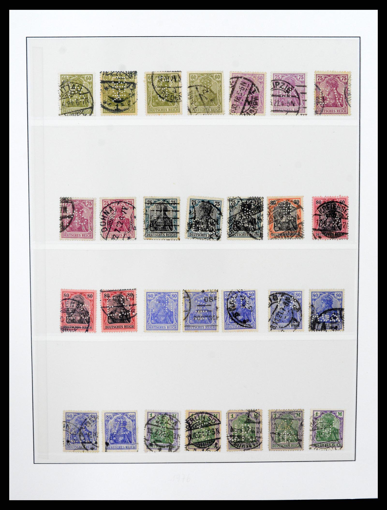 37317 008 - Stamp collection 37317 World perfins 1880-1960.