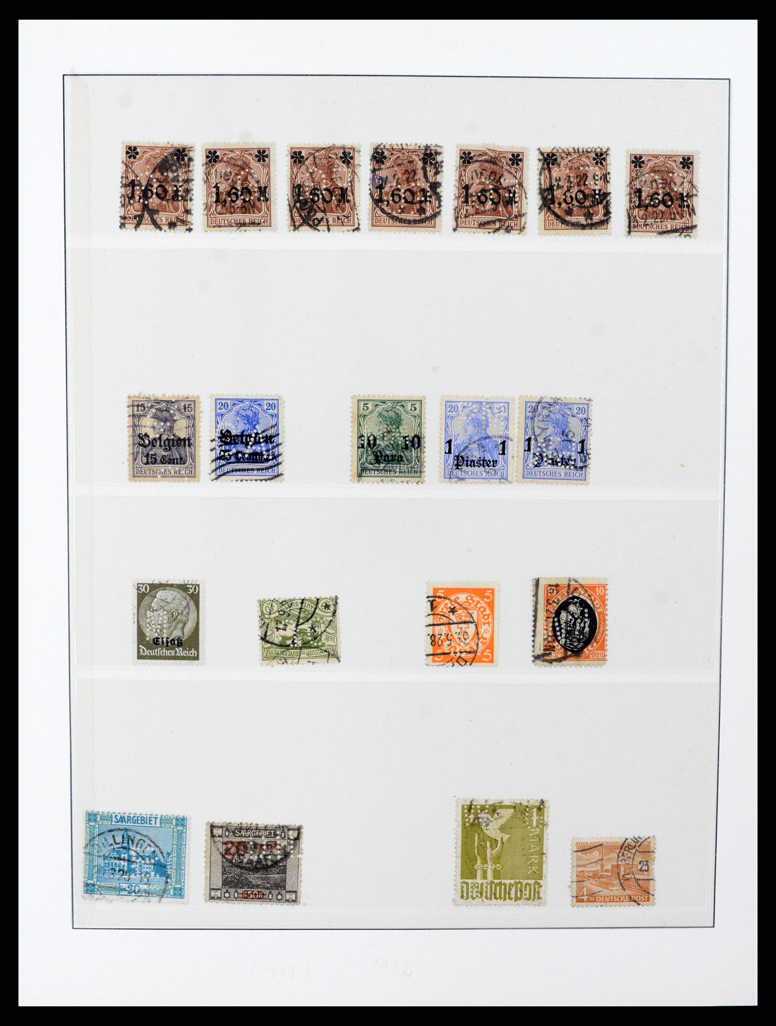 37317 010 - Stamp collection 37317 World perfins 1880-1960.