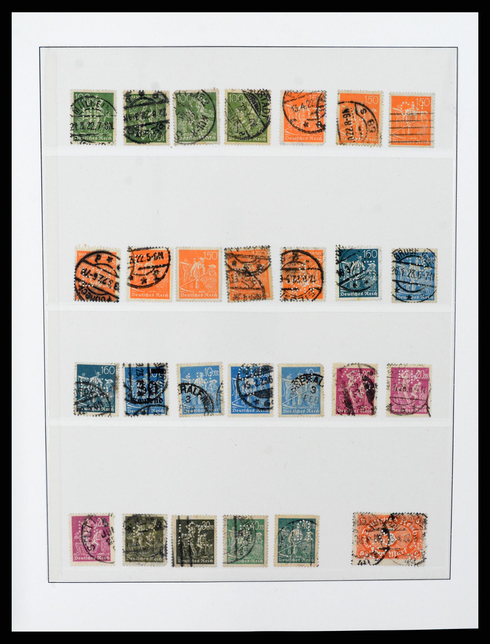 37317 016 - Stamp collection 37317 World perfins 1880-1960.