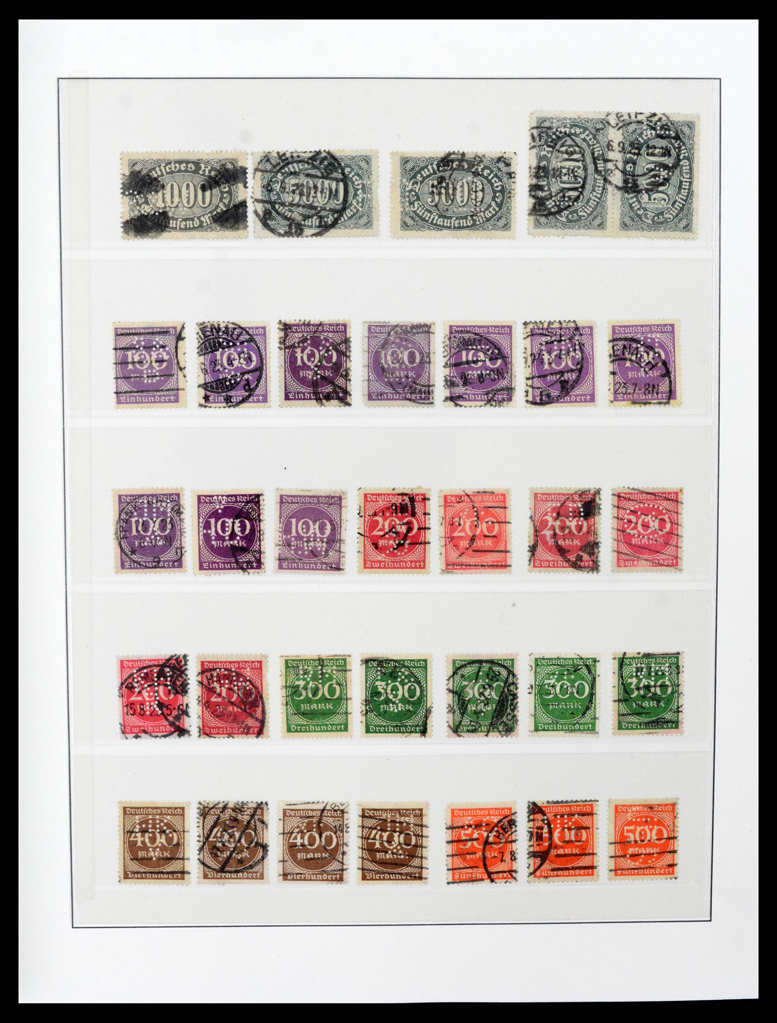 37317 018 - Stamp collection 37317 World perfins 1880-1960.