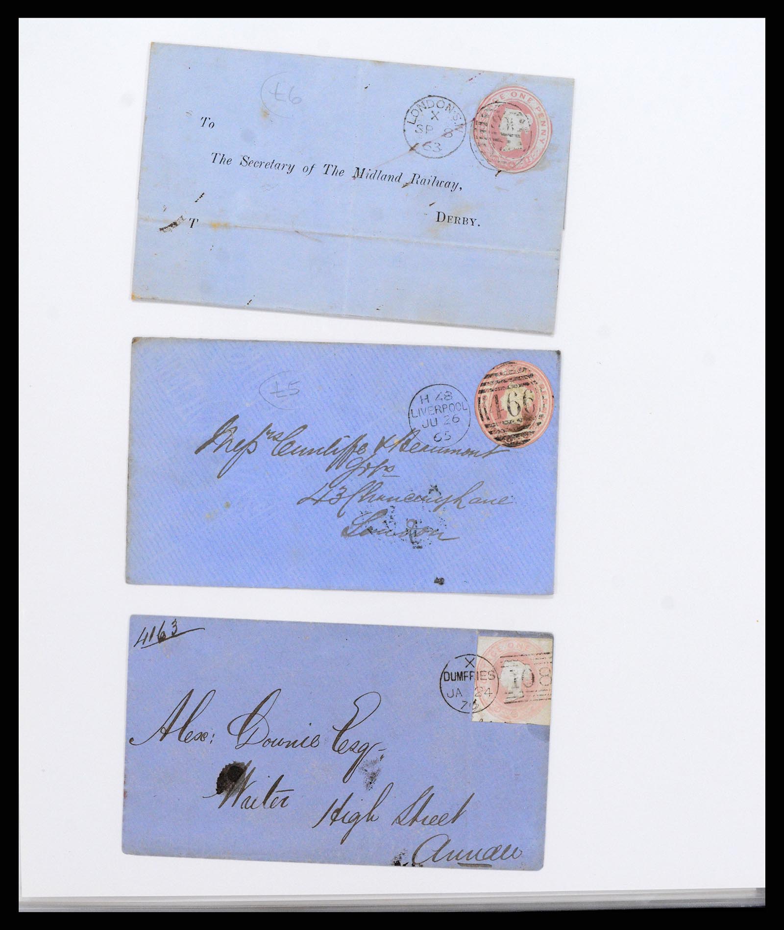 37318 002 - Stamp collection 37318 Great Britain covers 1863-1916.