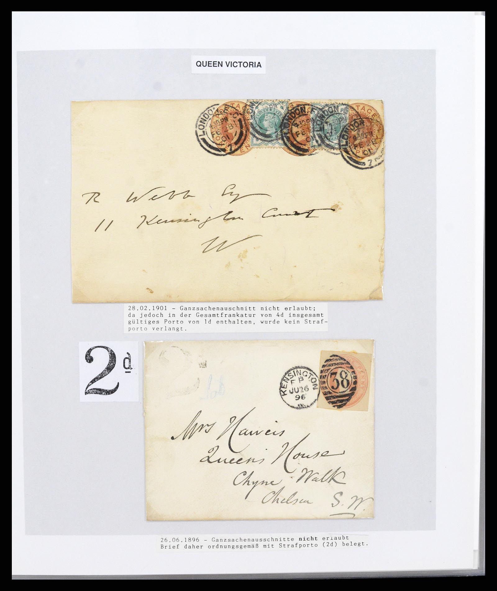 37318 004 - Stamp collection 37318 Great Britain covers 1863-1916.