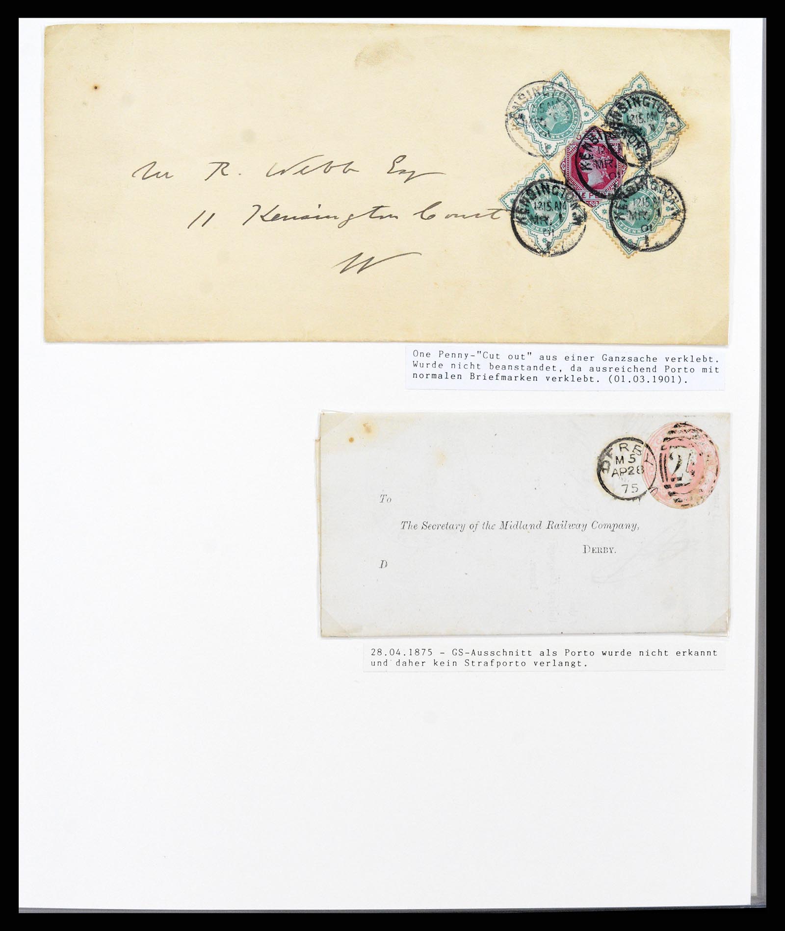 37318 005 - Stamp collection 37318 Great Britain covers 1863-1916.