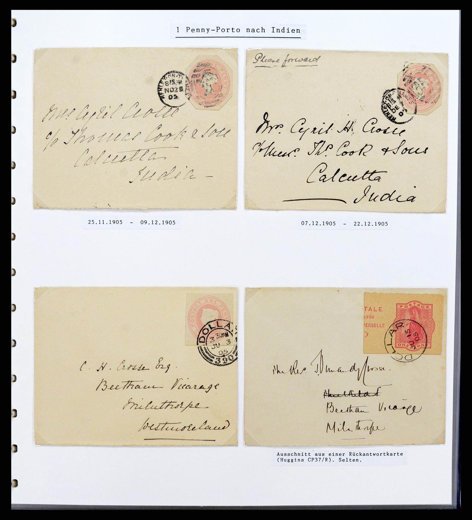 37318 008 - Stamp collection 37318 Great Britain covers 1863-1916.