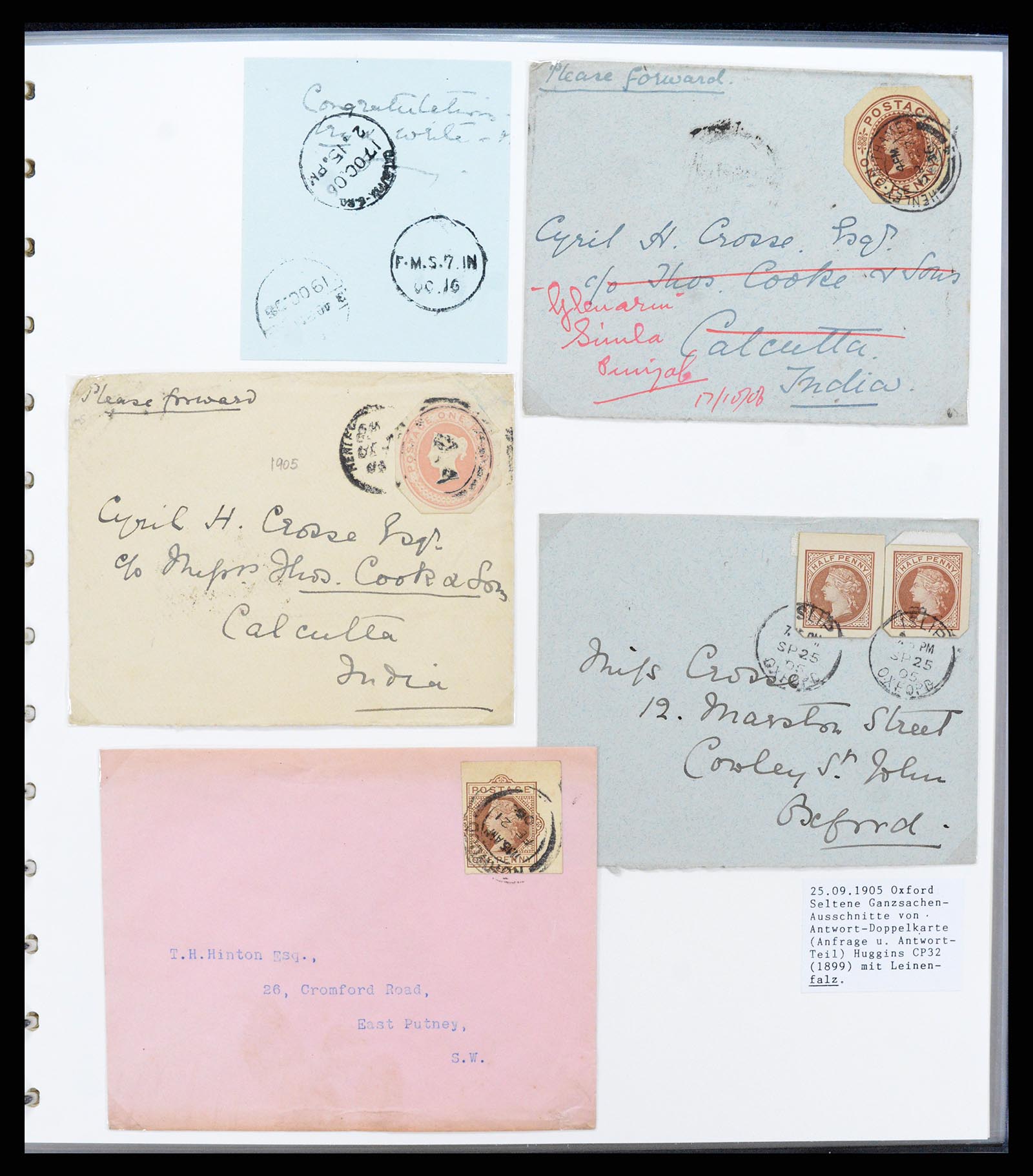 37318 009 - Stamp collection 37318 Great Britain covers 1863-1916.