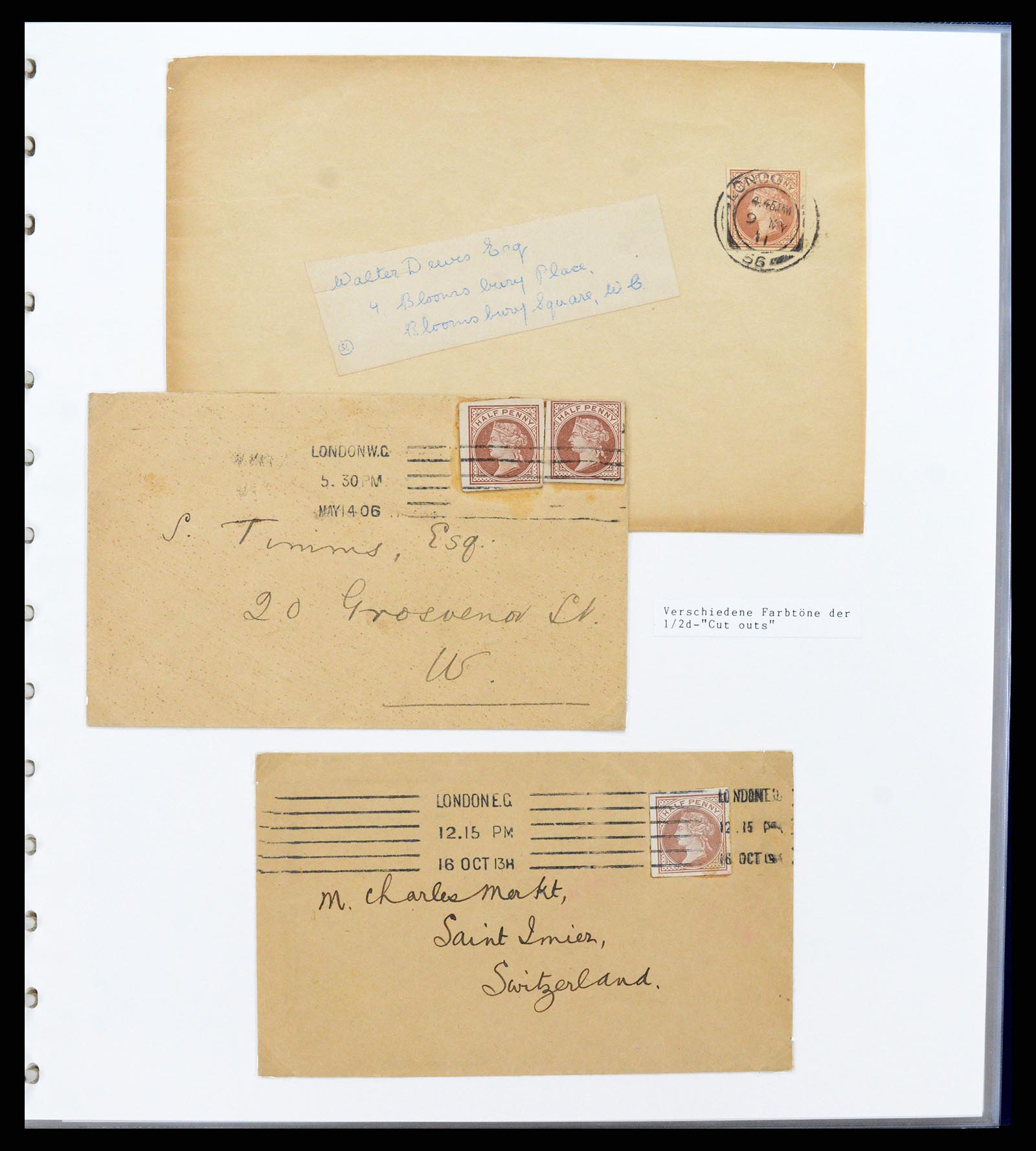 37318 013 - Stamp collection 37318 Great Britain covers 1863-1916.