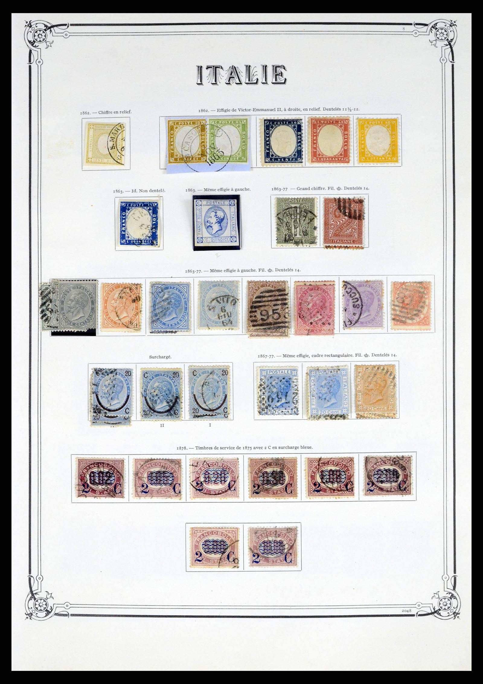 37320 001 - Postzegelverzameling 37320 Italië 1862-1996.