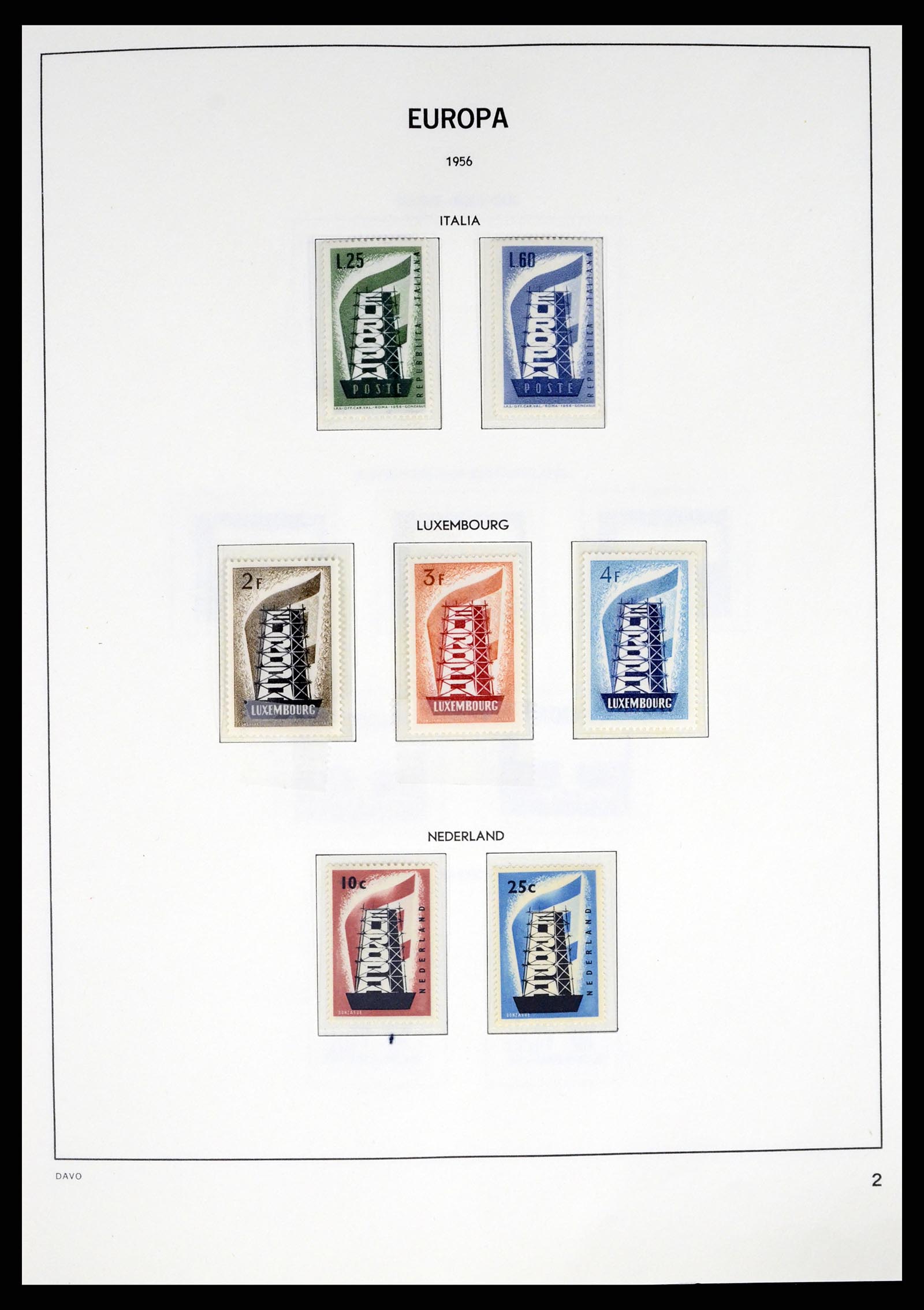 37325 002 - Postzegelverzameling 37325 Europa CEPT 1956-20011.