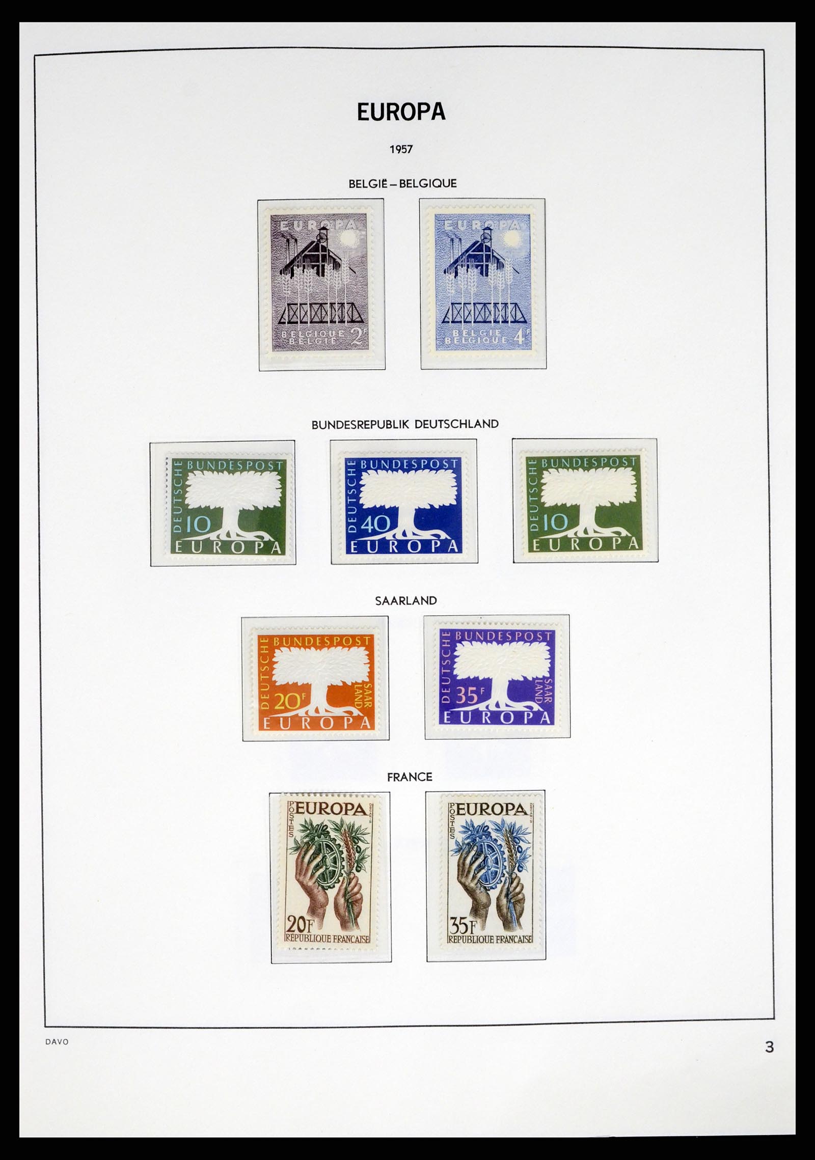 37325 003 - Stamp collection 37325 Europa CEPT 1956-20011.