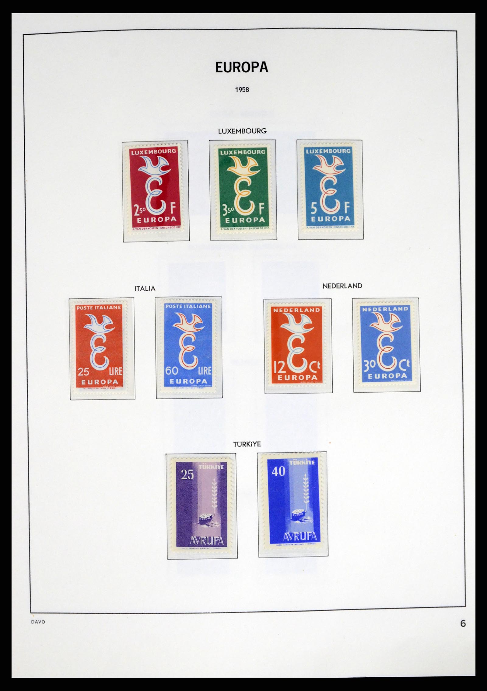 37325 006 - Postzegelverzameling 37325 Europa CEPT 1956-20011.