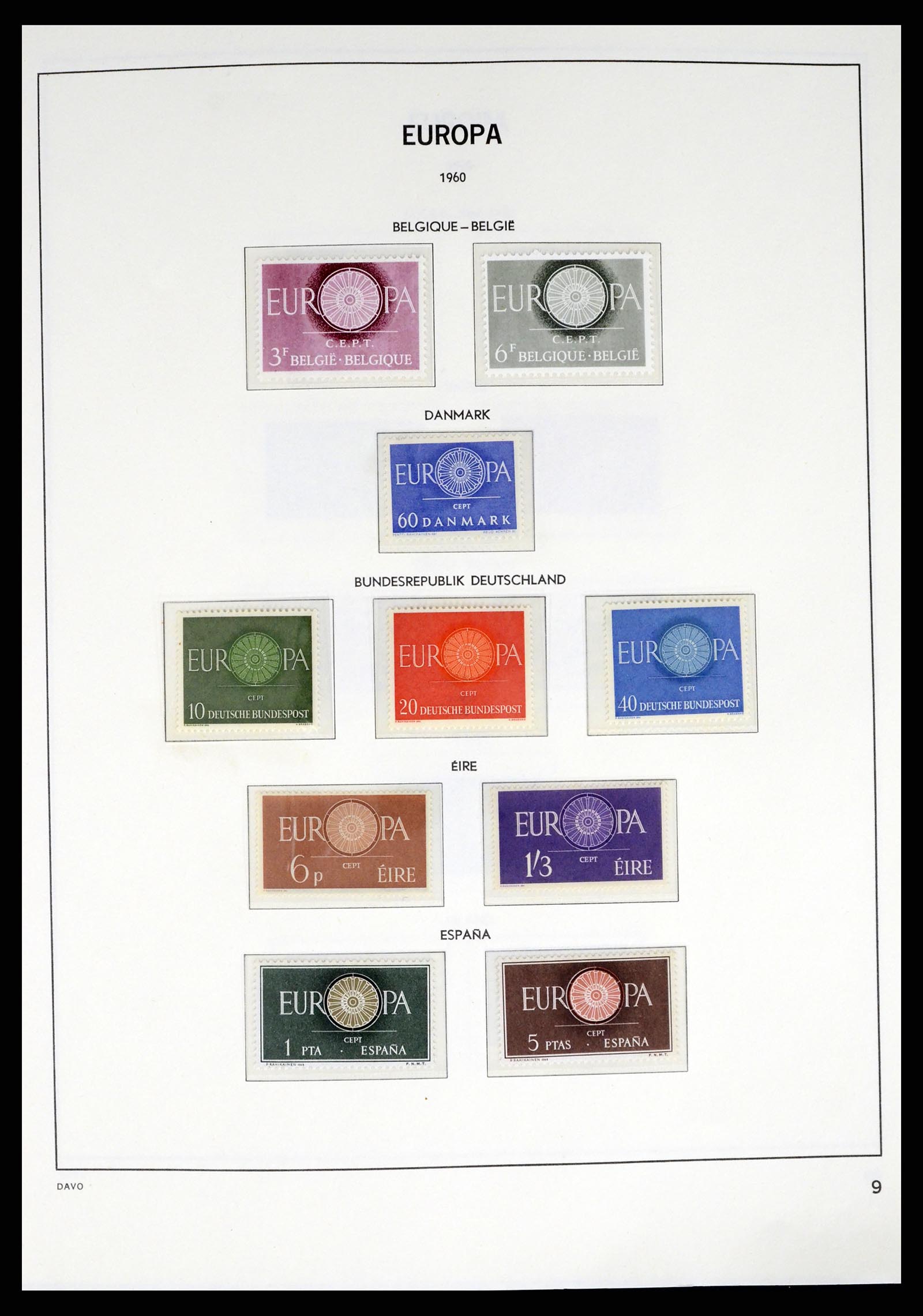37325 009 - Postzegelverzameling 37325 Europa CEPT 1956-20011.