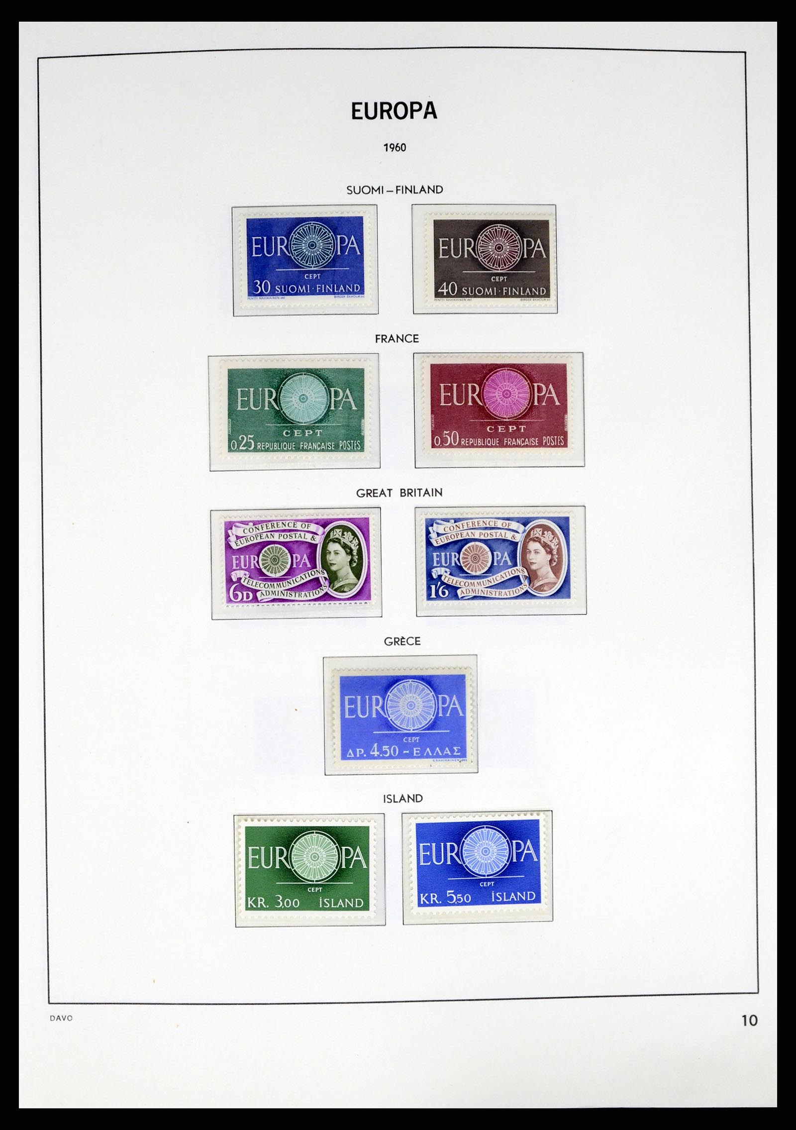 37325 010 - Postzegelverzameling 37325 Europa CEPT 1956-20011.
