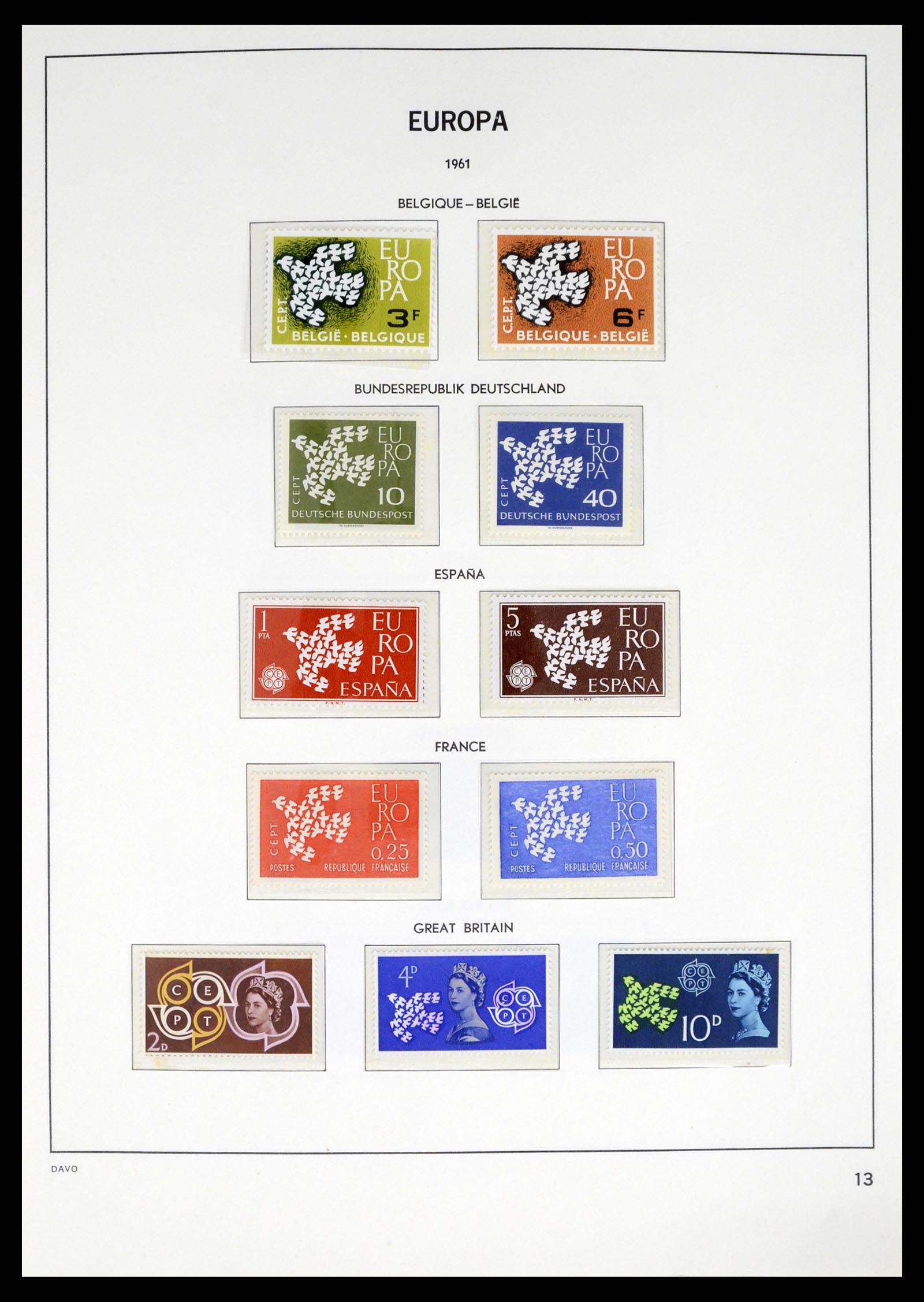 37325 013 - Postzegelverzameling 37325 Europa CEPT 1956-20011.