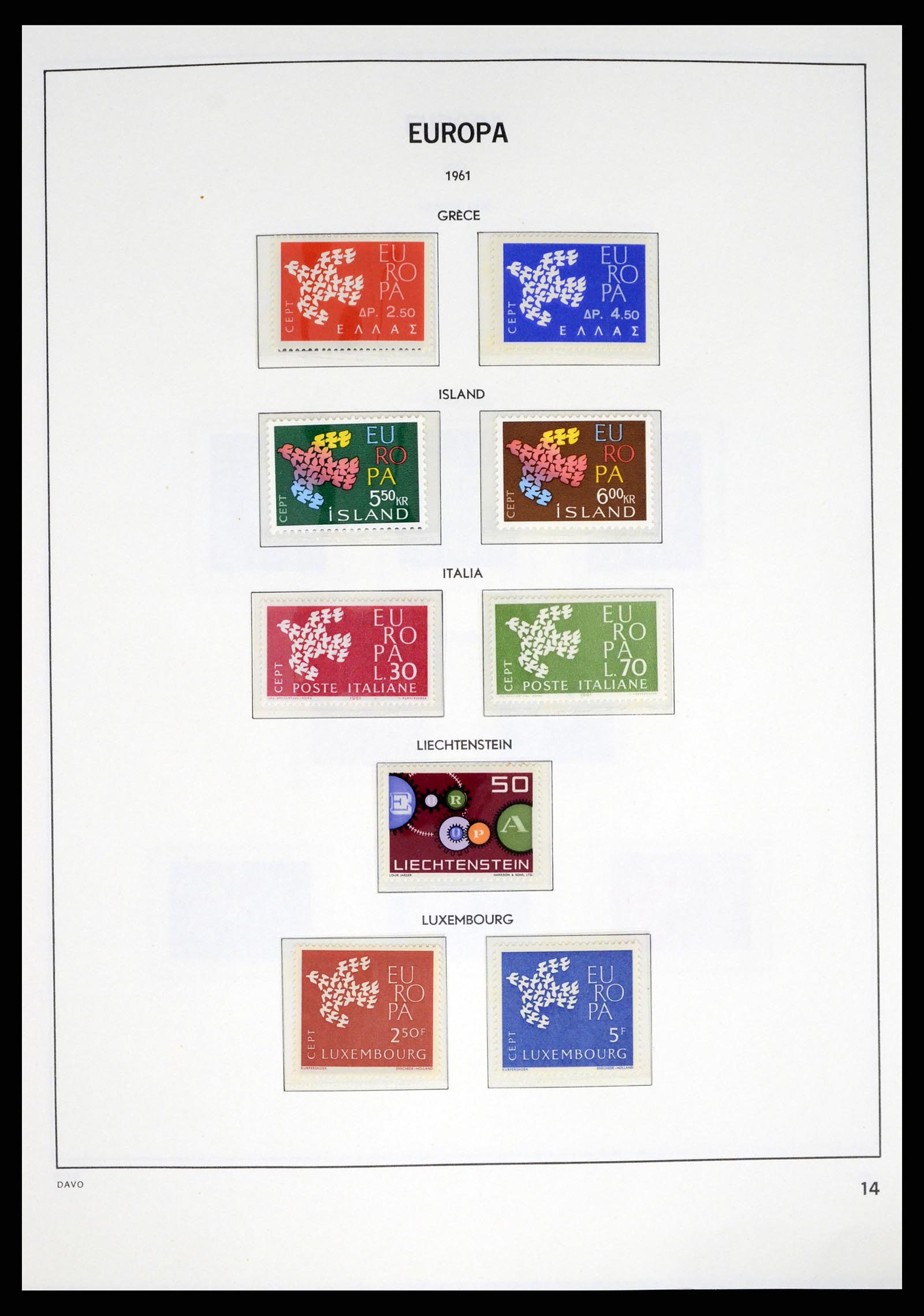37325 014 - Postzegelverzameling 37325 Europa CEPT 1956-20011.