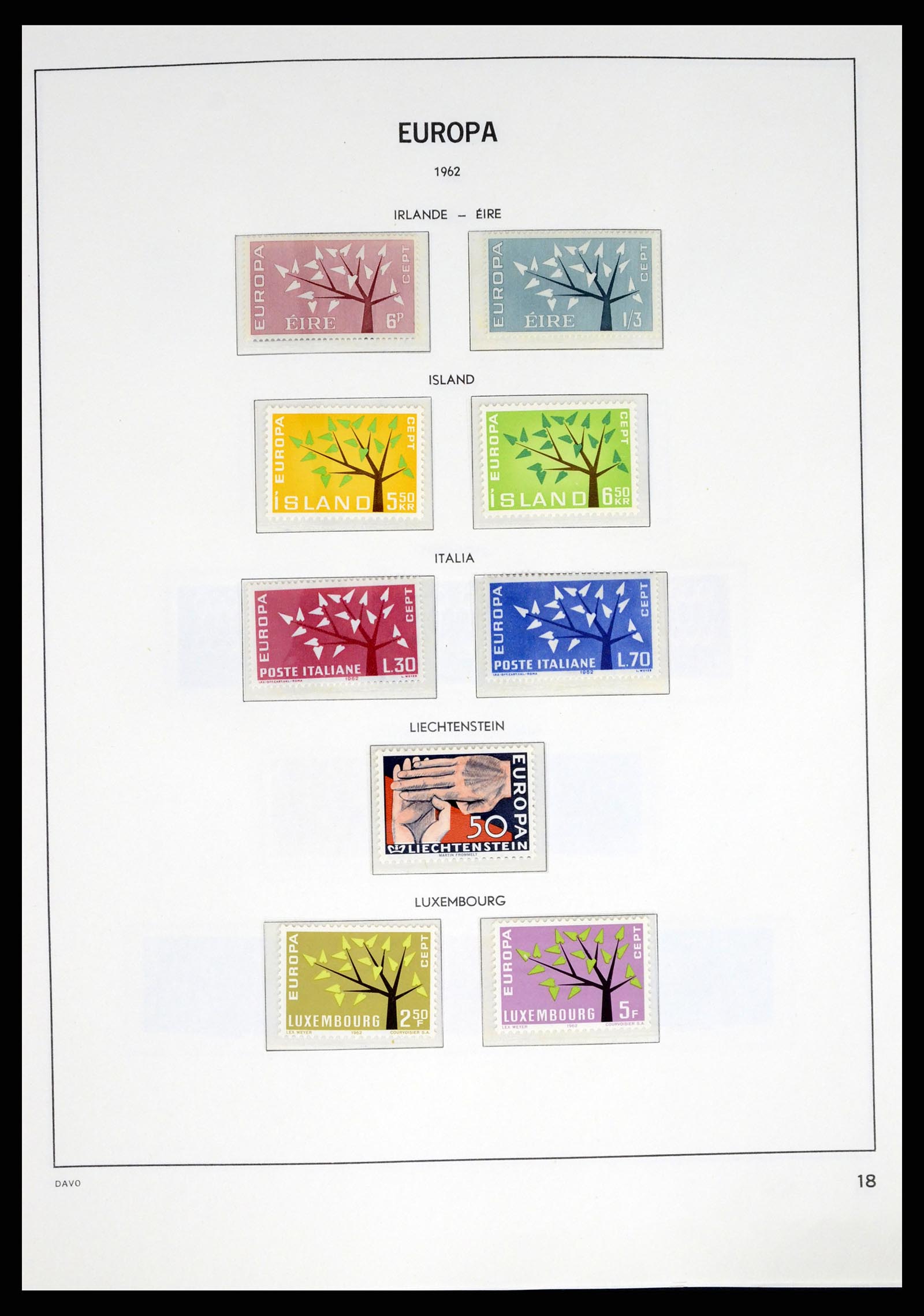 37325 018 - Postzegelverzameling 37325 Europa CEPT 1956-20011.