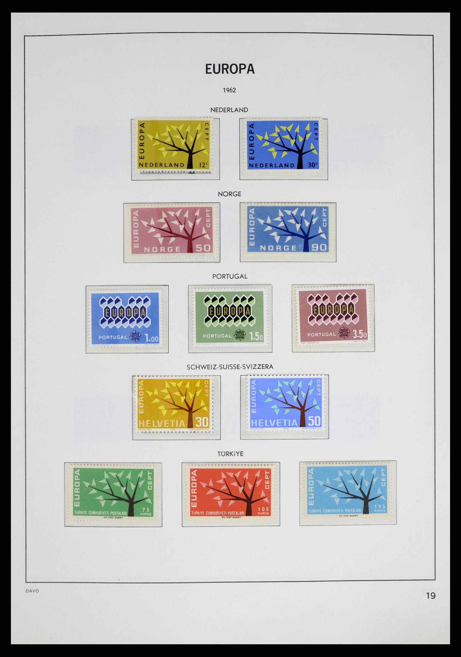37325 019 - Postzegelverzameling 37325 Europa CEPT 1956-20011.