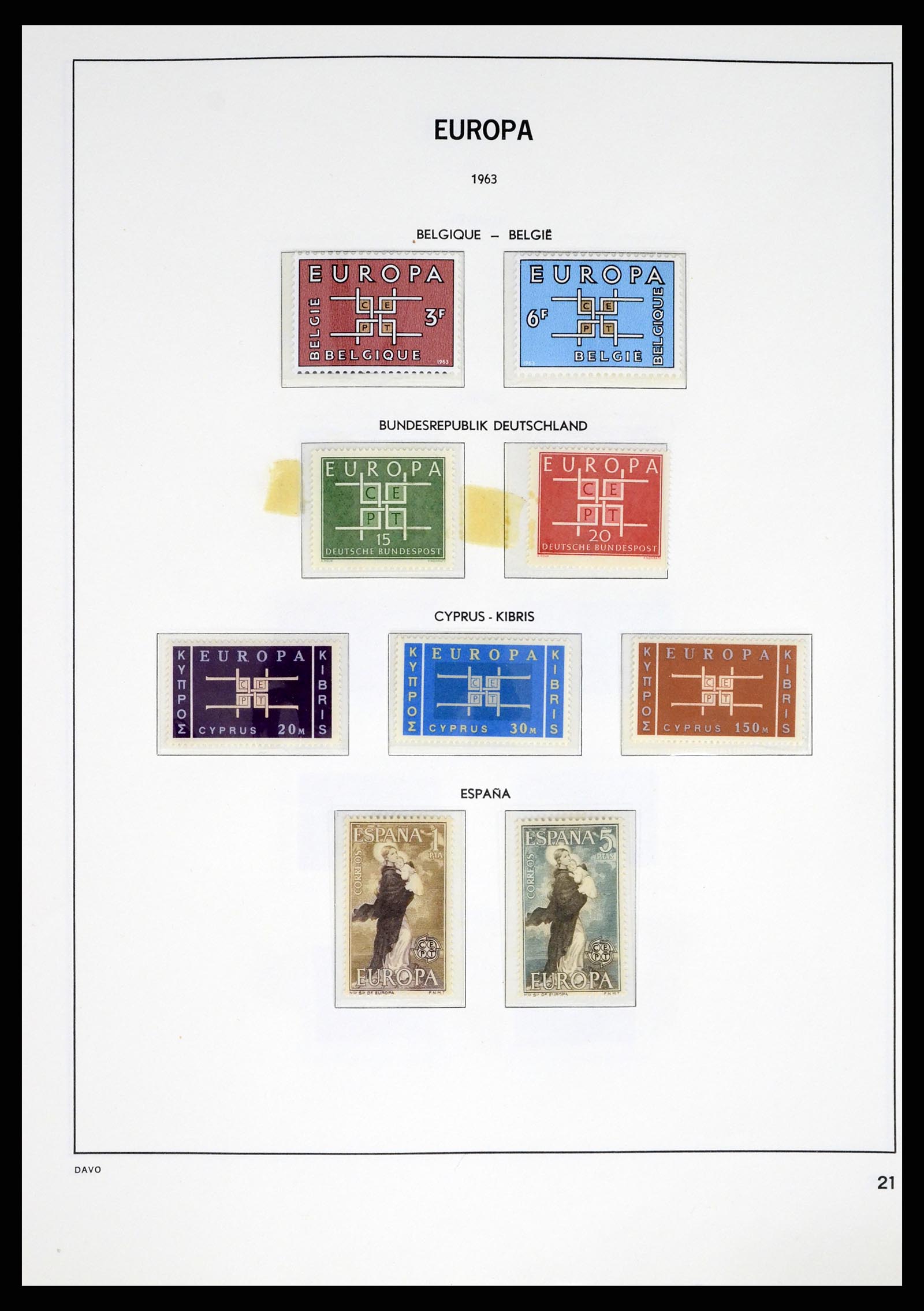 37325 021 - Stamp collection 37325 Europa CEPT 1956-20011.