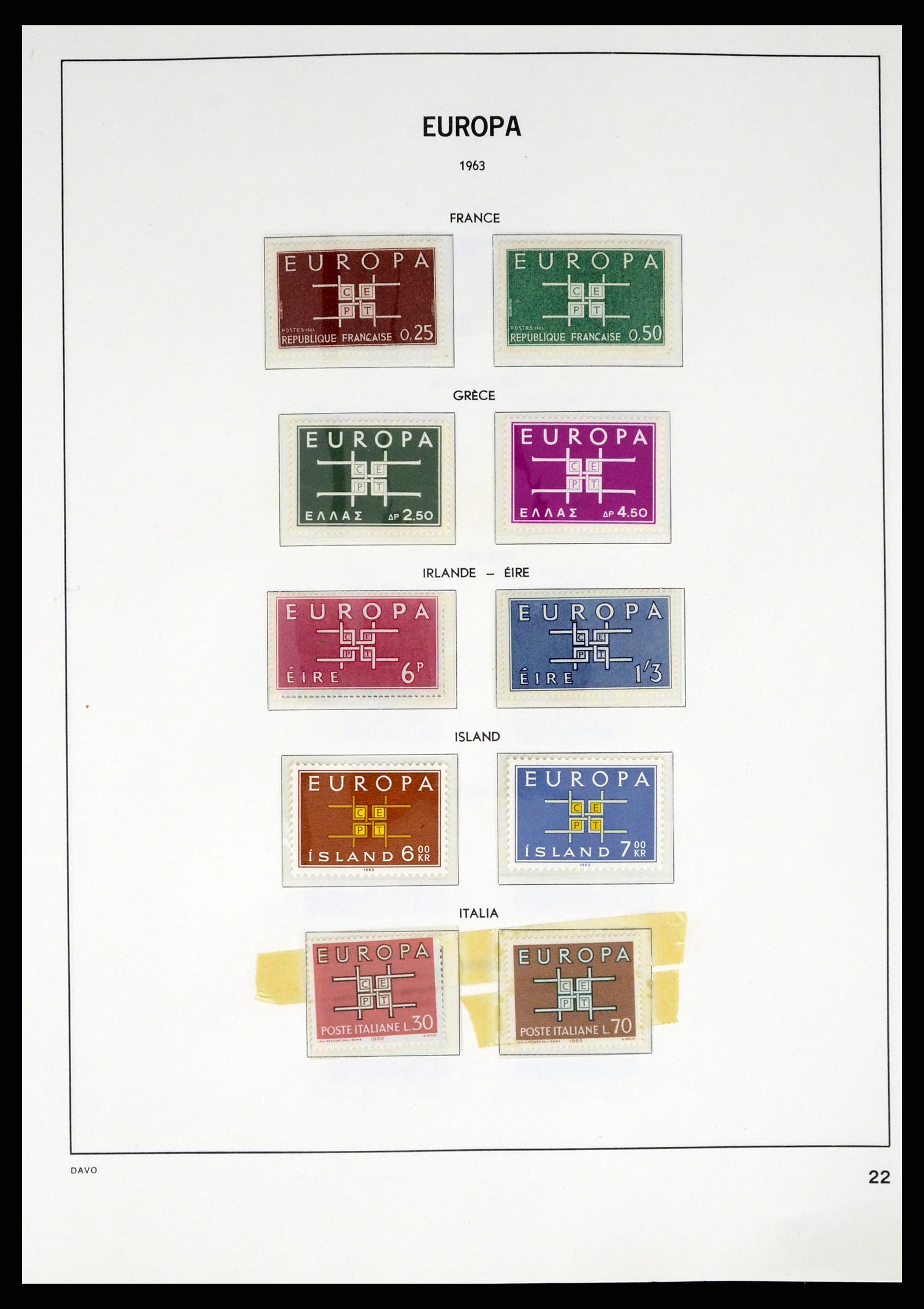 37325 022 - Stamp collection 37325 Europa CEPT 1956-20011.
