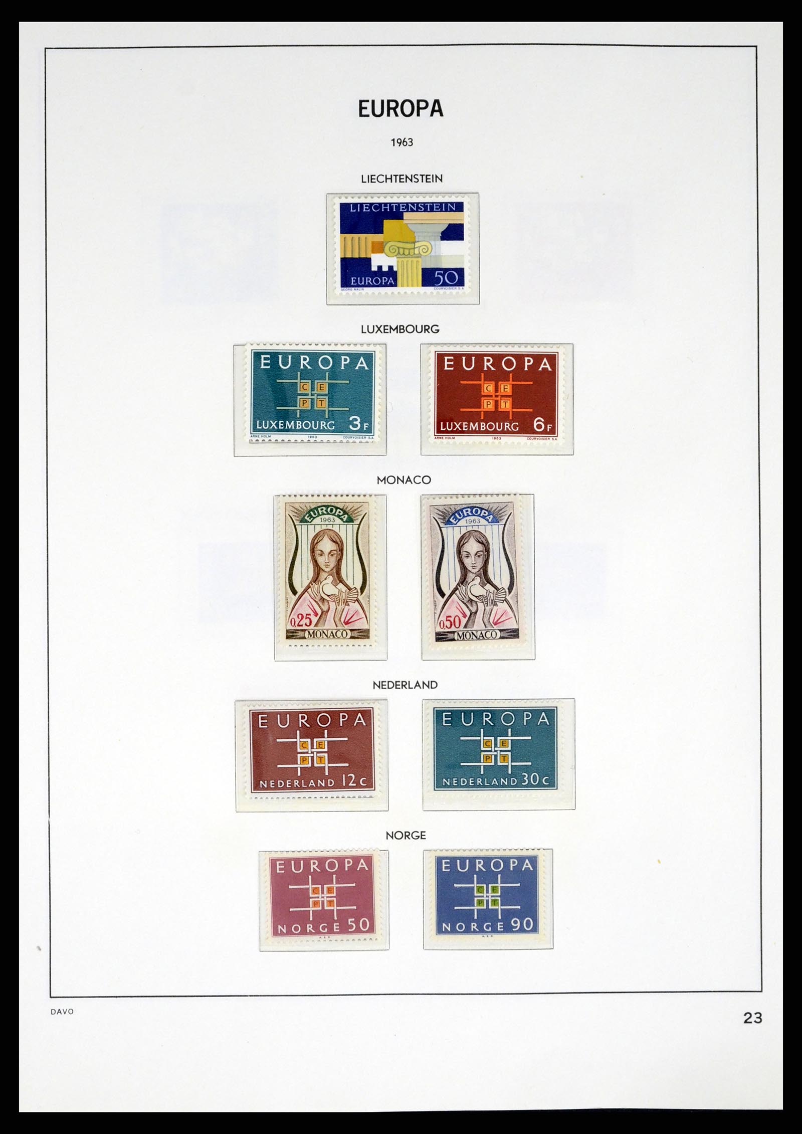 37325 023 - Stamp collection 37325 Europa CEPT 1956-20011.
