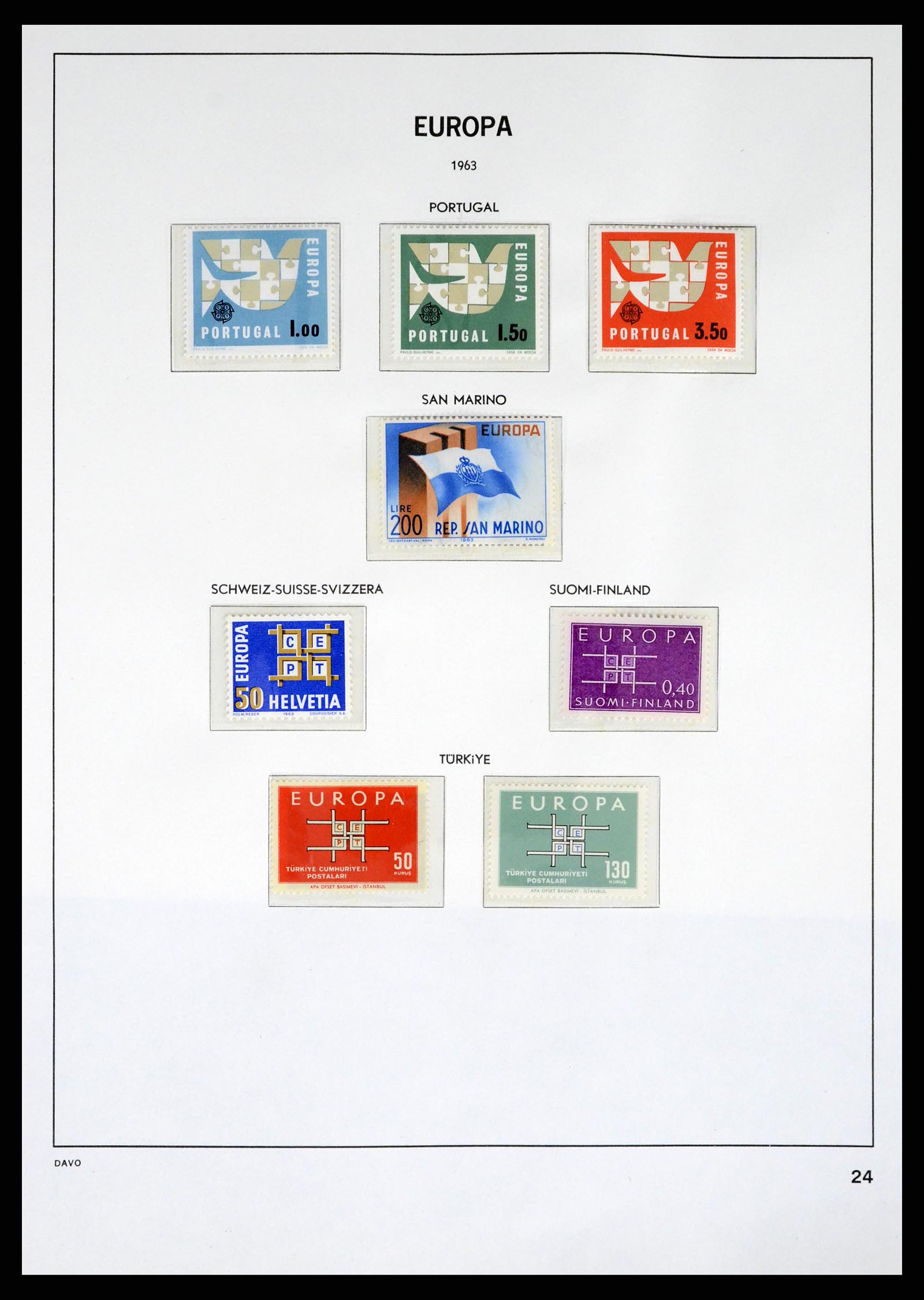 37325 024 - Stamp collection 37325 Europa CEPT 1956-20011.