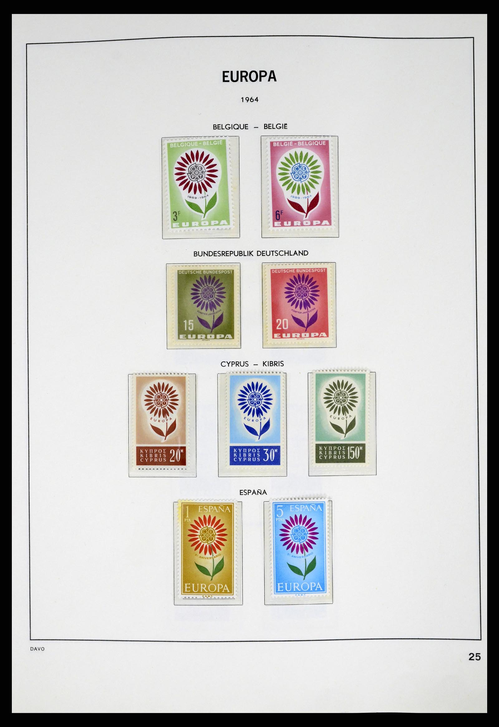 37325 025 - Postzegelverzameling 37325 Europa CEPT 1956-20011.