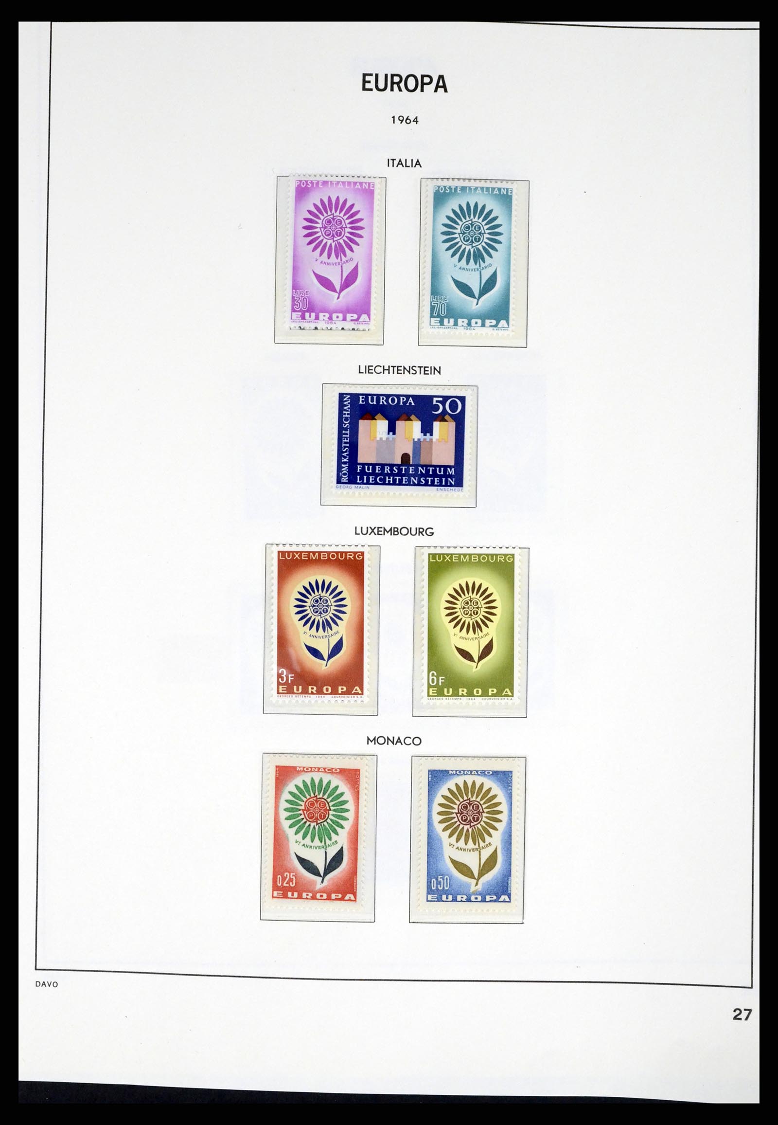 37325 027 - Postzegelverzameling 37325 Europa CEPT 1956-20011.