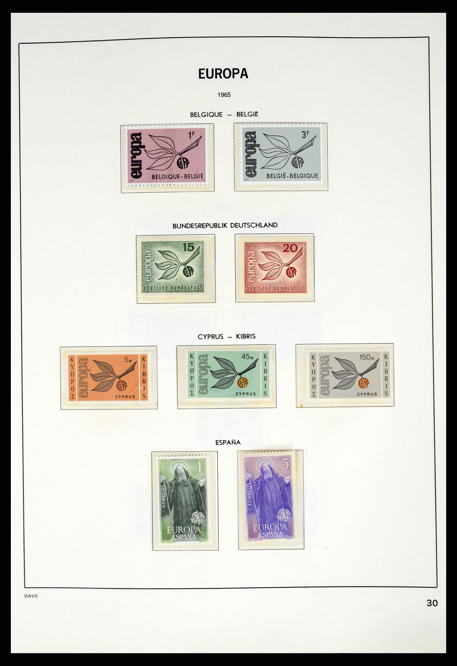 37325 030 - Postzegelverzameling 37325 Europa CEPT 1956-20011.