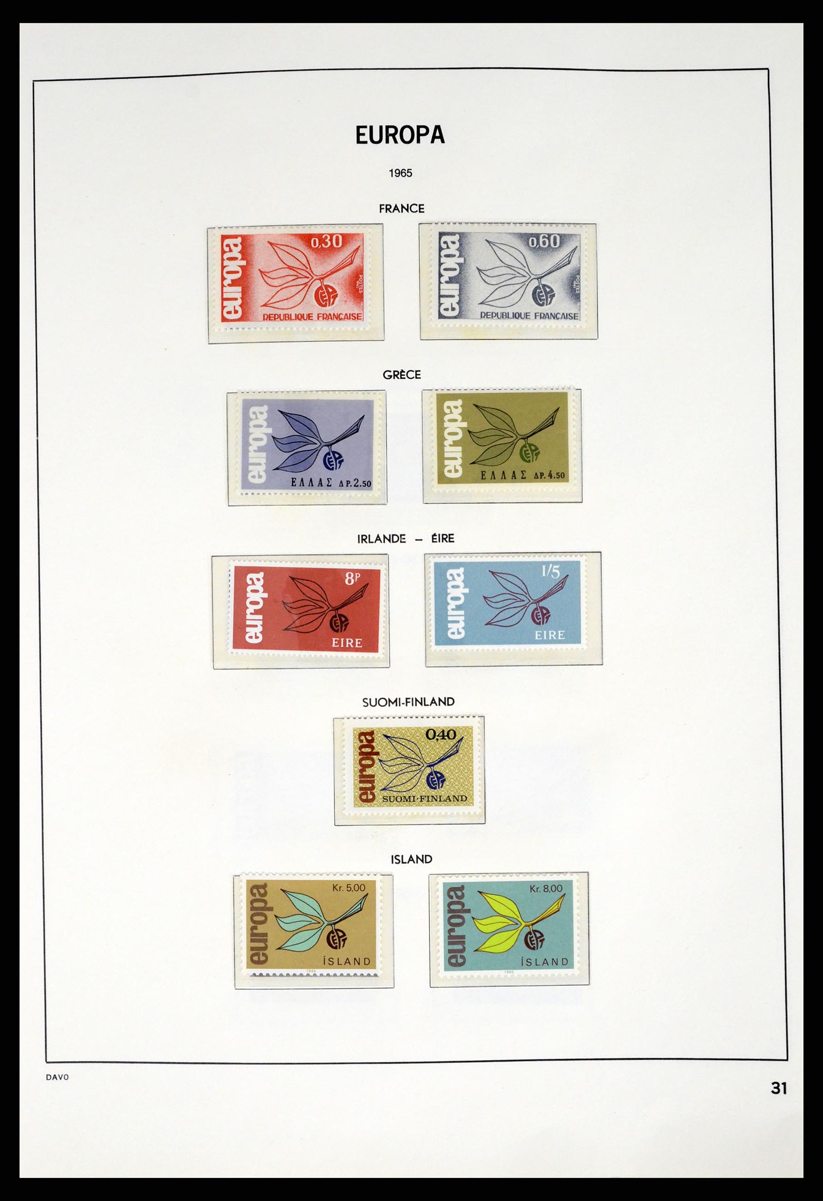 37325 031 - Postzegelverzameling 37325 Europa CEPT 1956-20011.