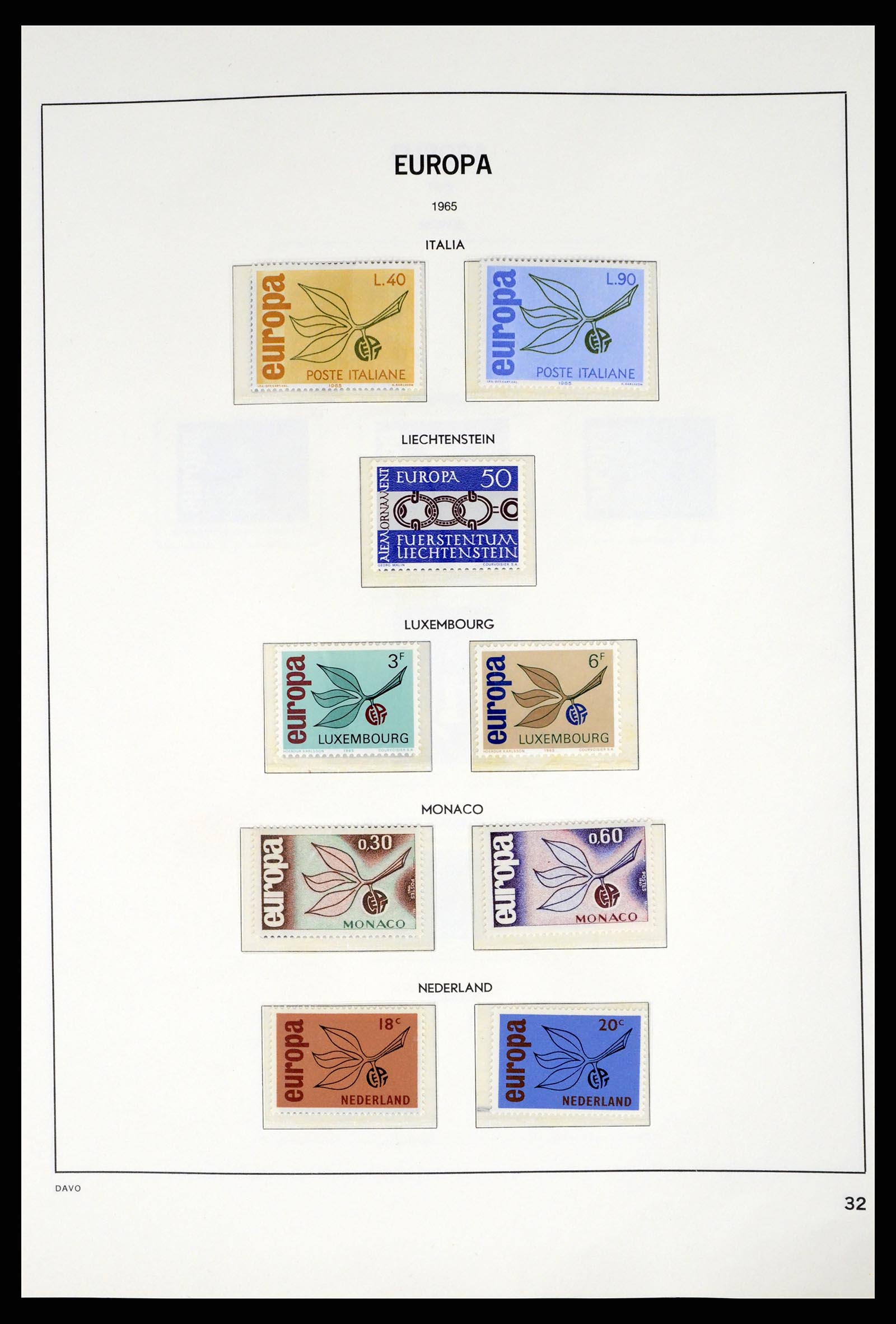 37325 032 - Postzegelverzameling 37325 Europa CEPT 1956-20011.