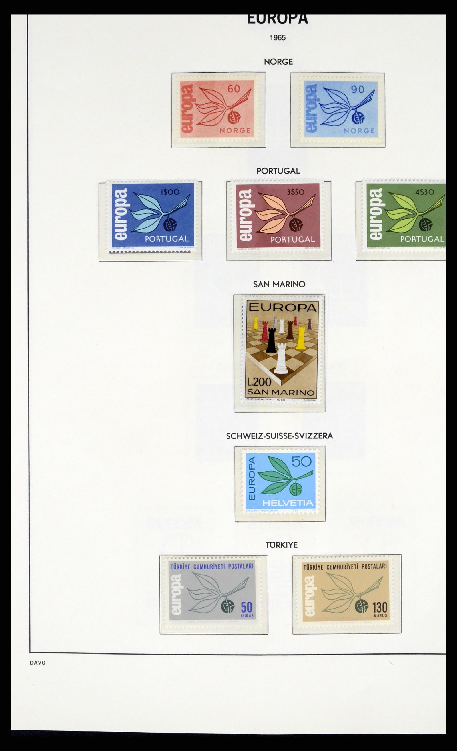 37325 033 - Postzegelverzameling 37325 Europa CEPT 1956-20011.