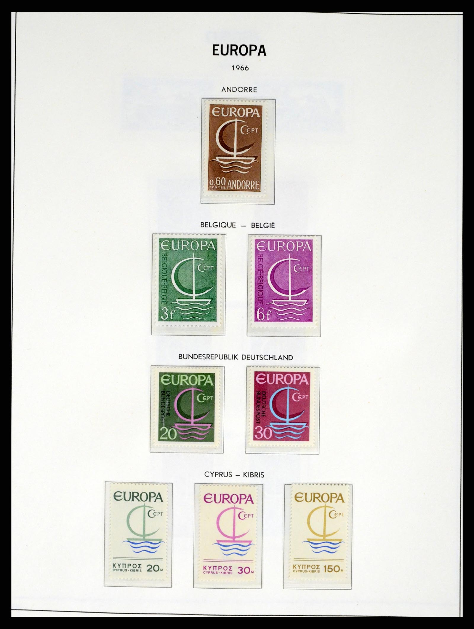 37325 034 - Postzegelverzameling 37325 Europa CEPT 1956-20011.